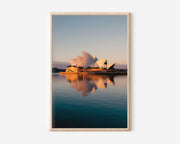 Sydney Opera House Wall Art Print | Sydney Harbour Sunrise Reflection Photography | Australia Travel Poster | Iconic Australian Home Decor