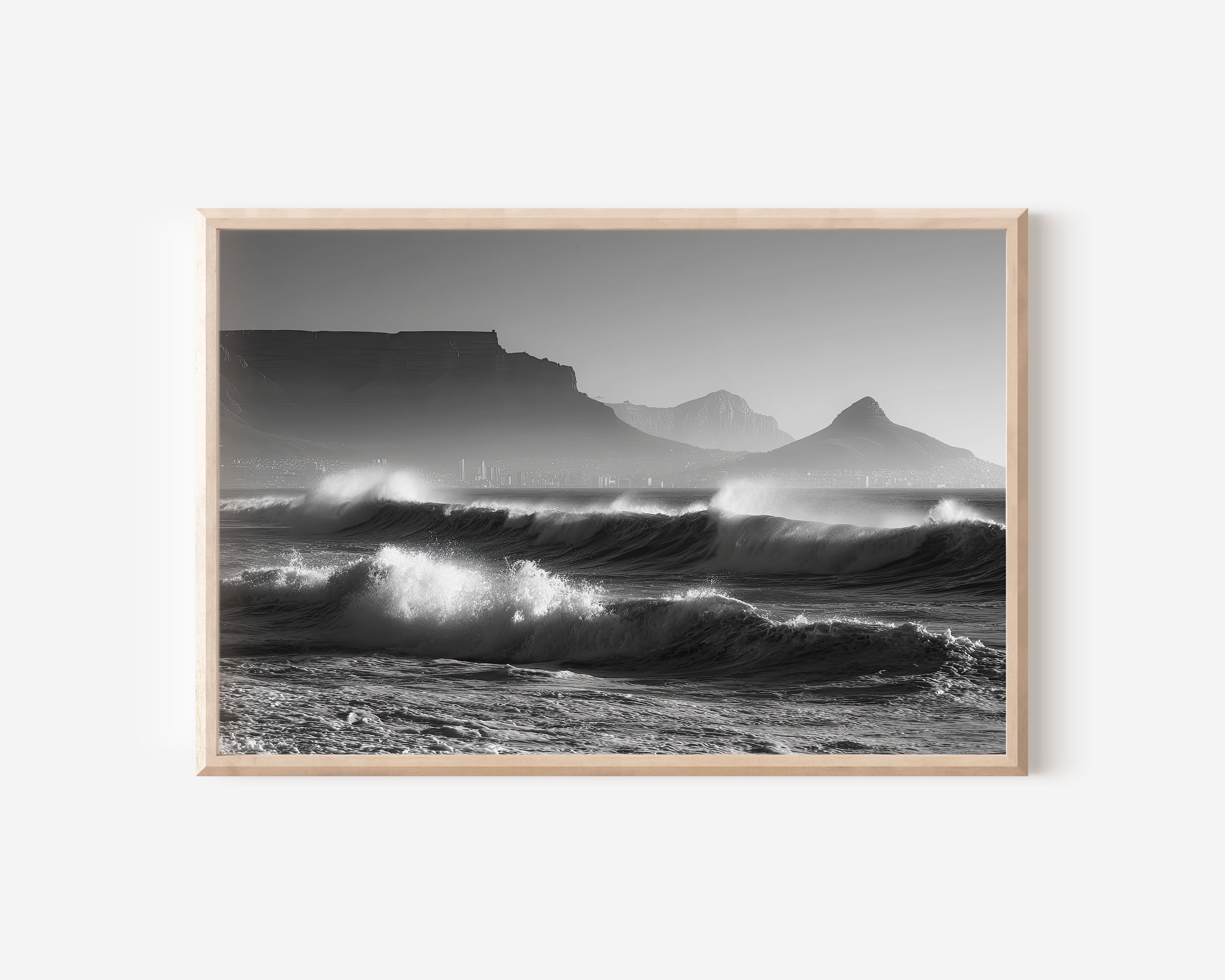 Table Mountain Cape Town Black & White Wall Art