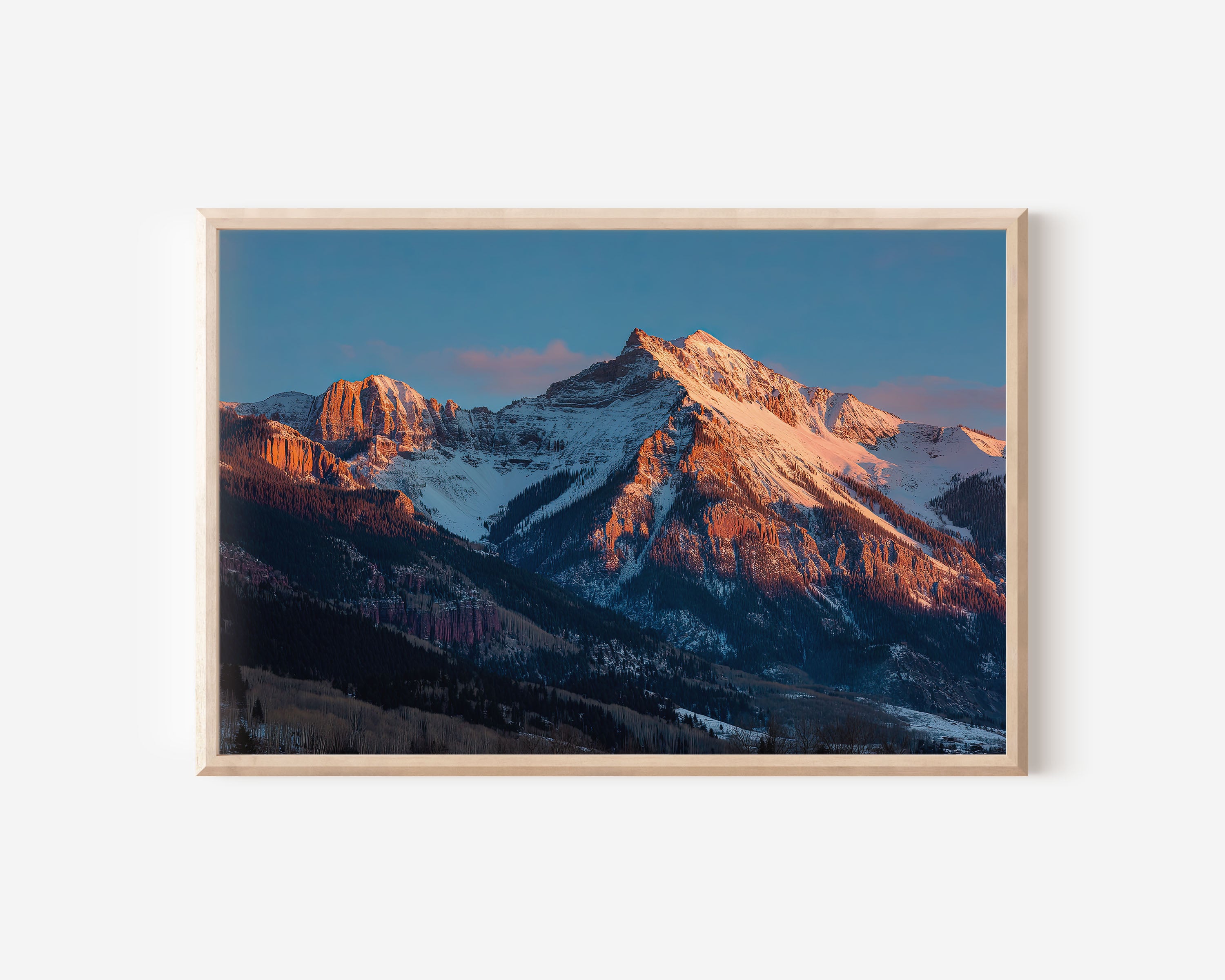 Telluride Mountain Print – Colorado Rocky Wall Art