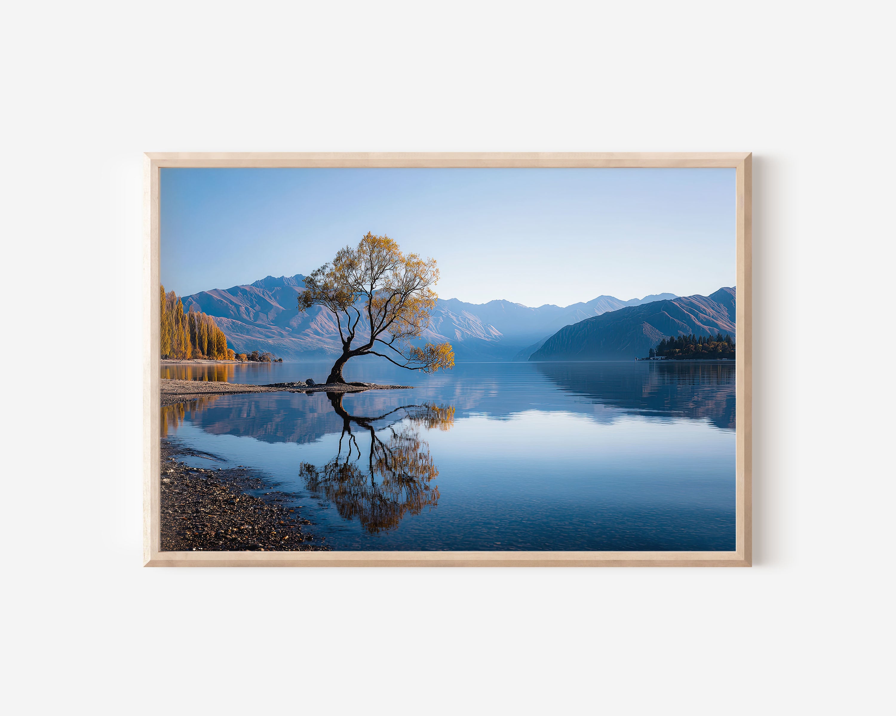 That Wanaka Tree Wall Art Print – Lake Wanaka New Zealand Reflection