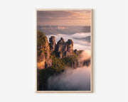 Three Sisters Blue Mountains Print | Katoomba NSW Sunrise Wall Art | Australian Landscape Photography