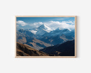 Tibet Himalayas Wall Art – Snow Mountain Landscape Print, Himalayan Nature Photography Decor