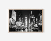 Times Square Wall Art Print – Black and White New York Photography
