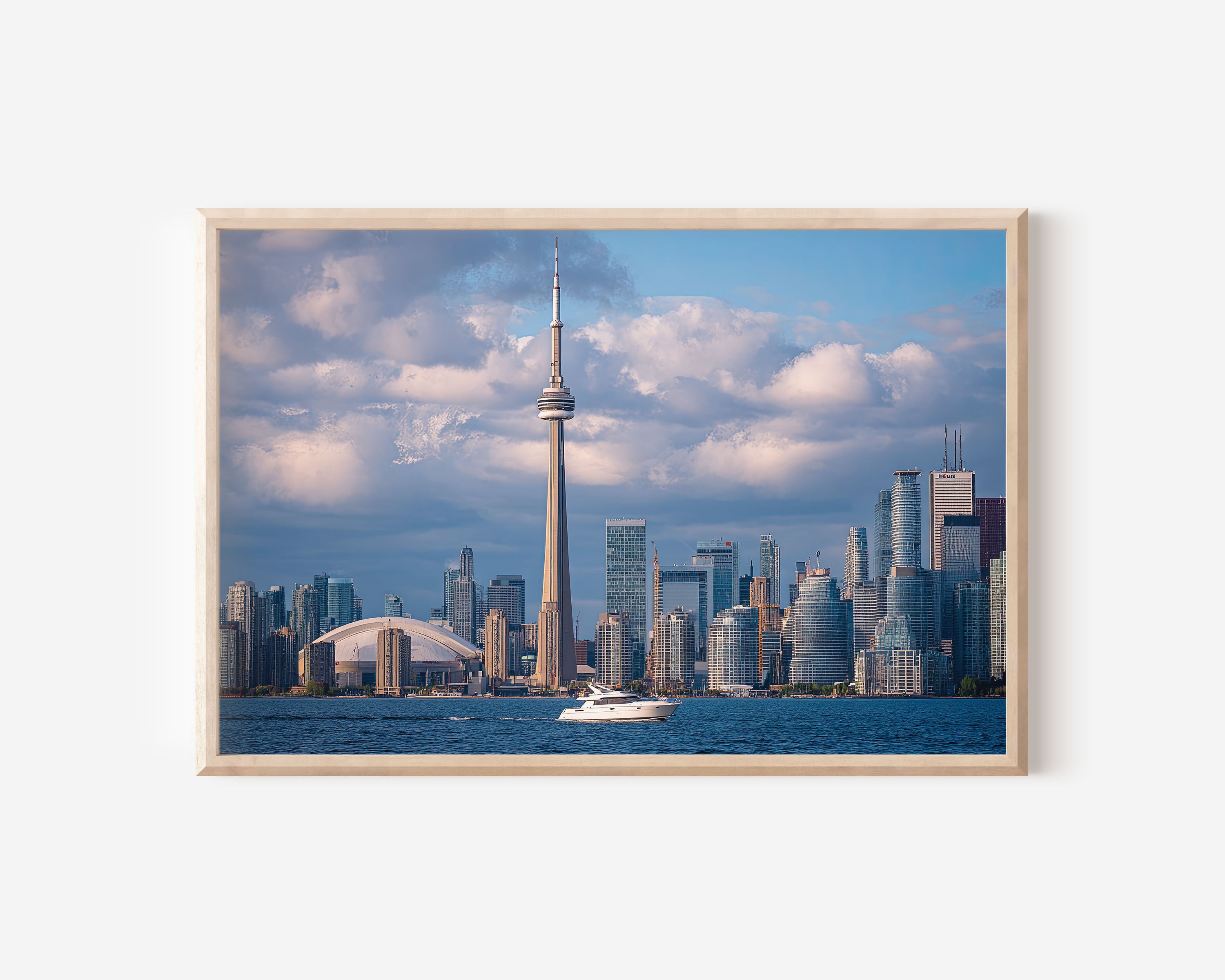 Toronto CN Tower Skyline Print | Lake Ontario Daytime Wall Art