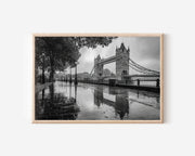 Tower Bridge London Black & White Wall Art