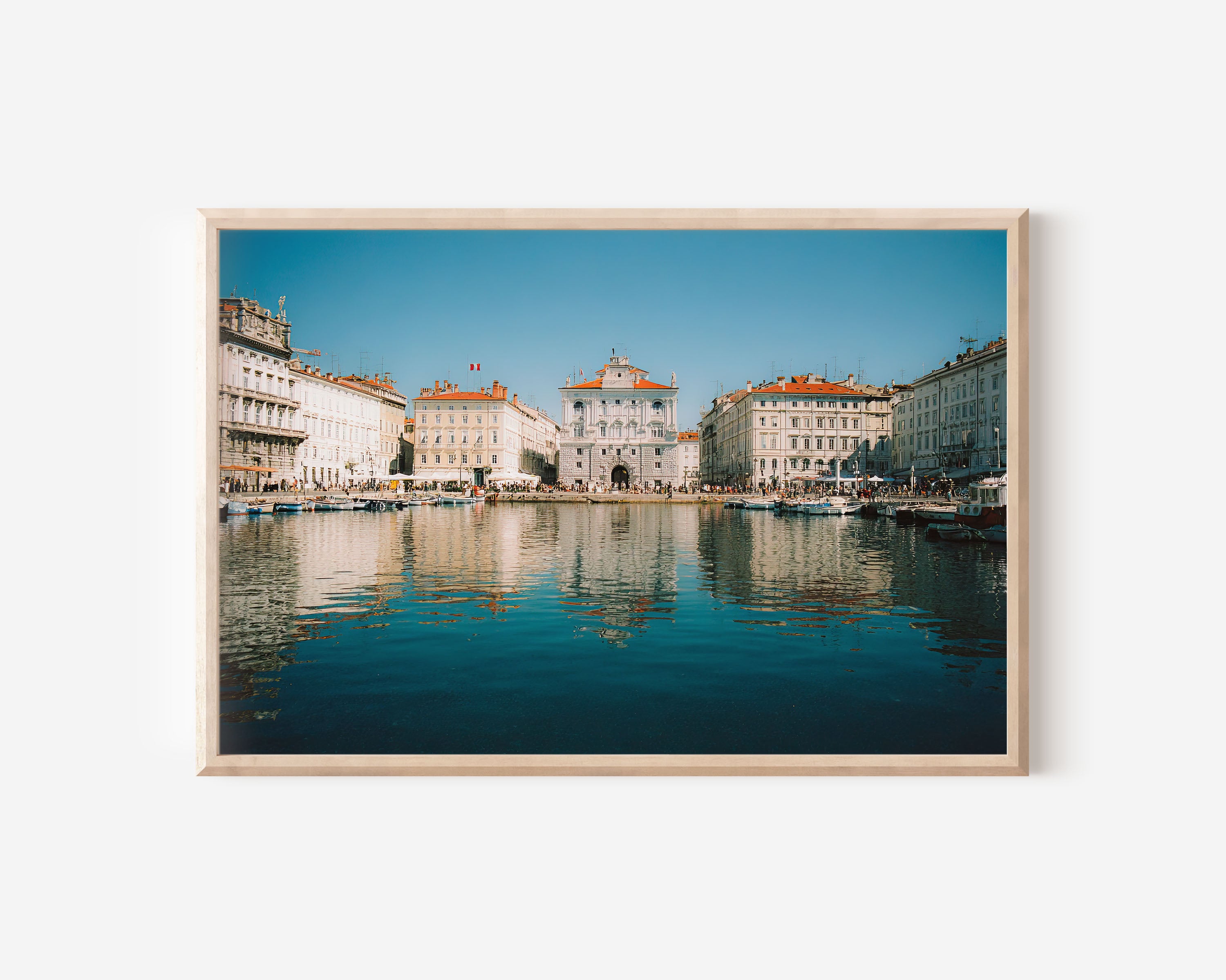 Trieste Piazza Unità d’Italia Italy Wall Art Print, Historic Waterfront Square Architecture