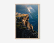 Trolltunga Cliff Edge Close-Up Fjord Below Wall Art Print | Norway Adventure Photography | Dramatic Landscape Home Decor