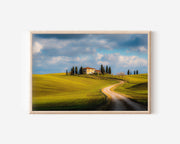Tuscan Countryside Print – Cypress Trees Wall Art