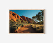 Uluru Mala Walk Sunrise Wall Art Print – Ayers Rock Australian Outback Landscape