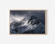 Patagonia Mountain Wall Art Print | Ushuaia Snow Peaks Poster