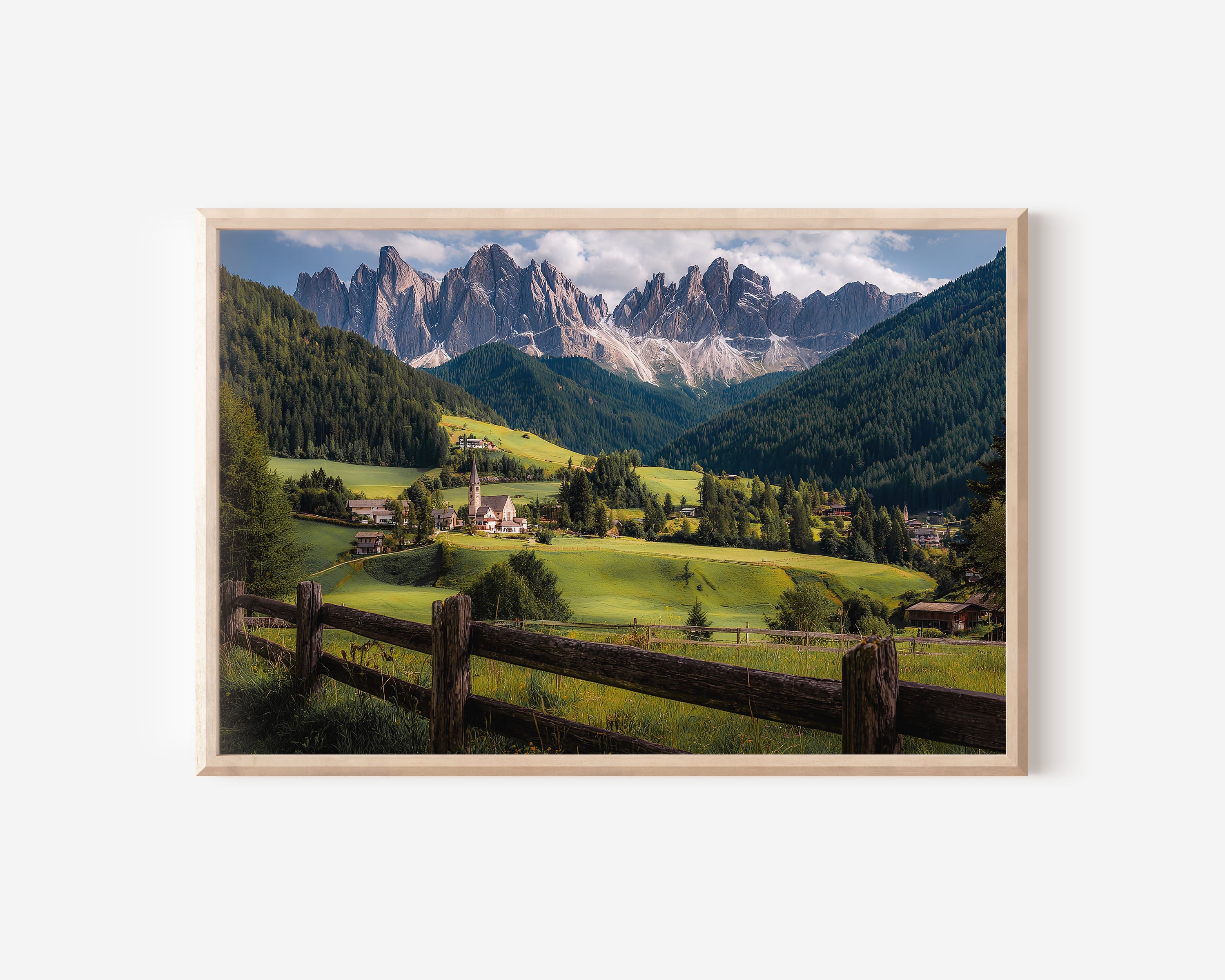 Val di Funes Wall Art Print | Dolomites Alpine Village Italy Landscape Photography