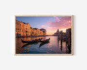 Venice Grand Canal Print – Gondola Sunrise Wall Art