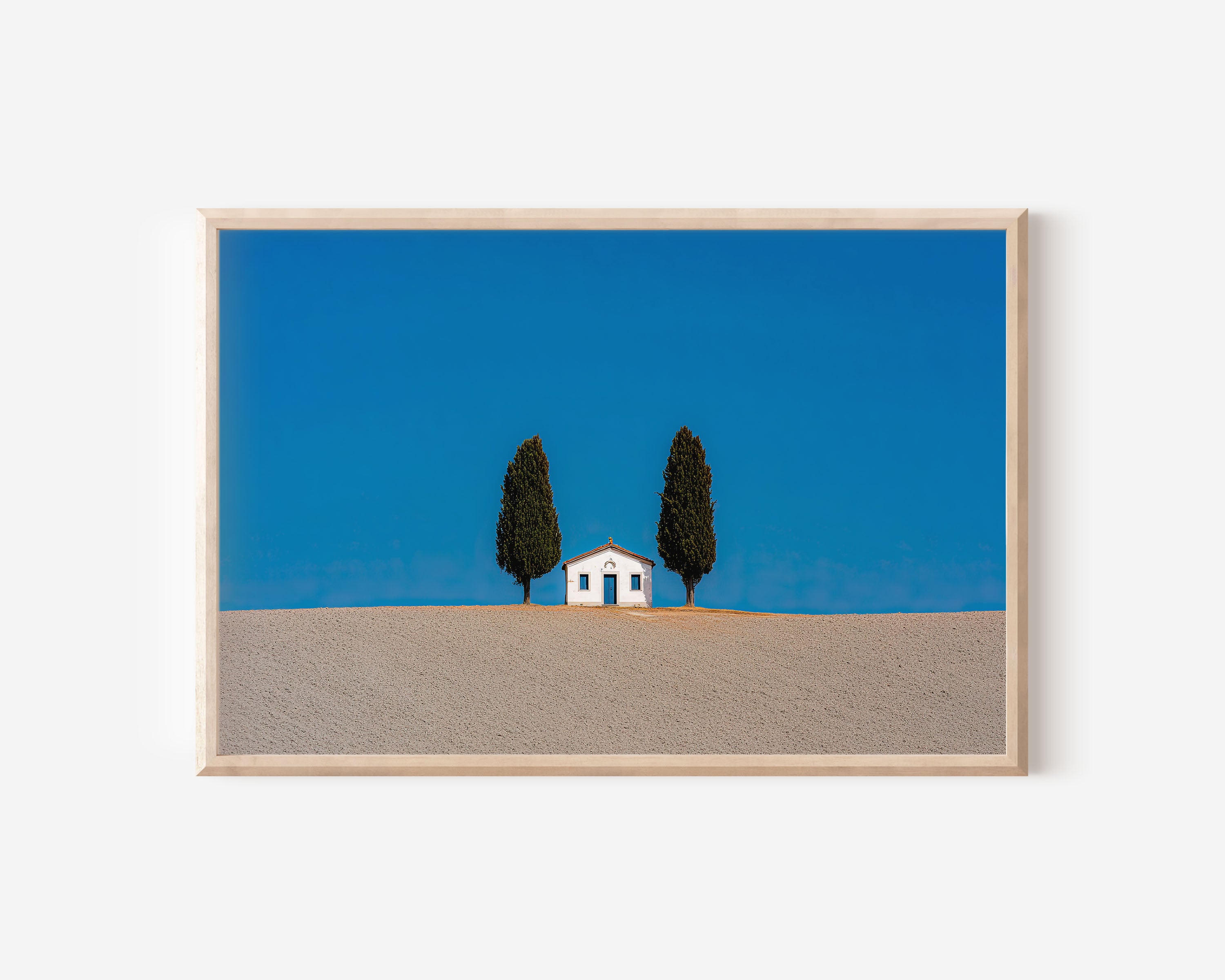 Iconic Vitaleta Chapel Cypress Trees Print