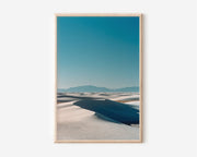White Sands Desert Dunes Wall Art | Minimal Landscape Neutral Print