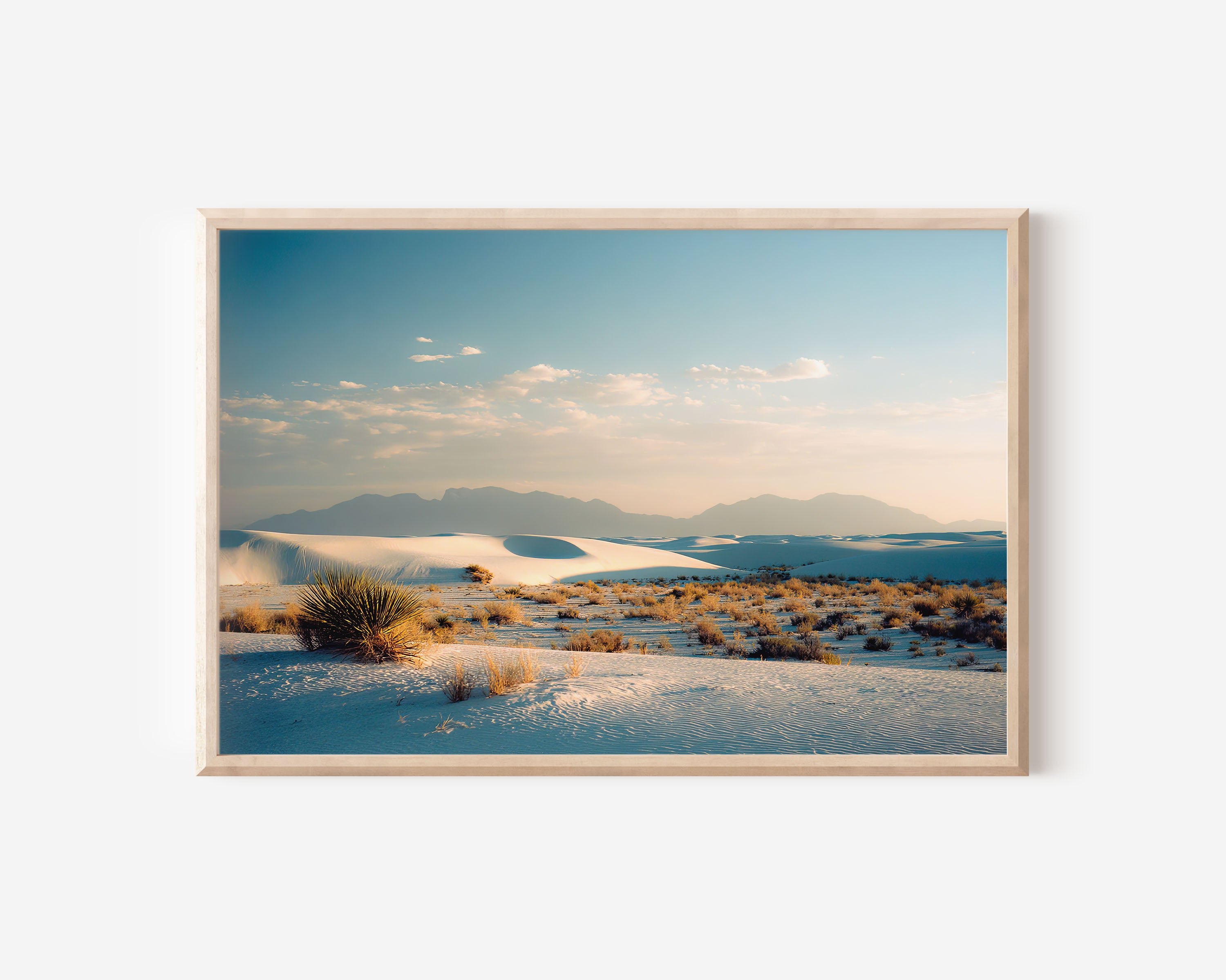 White Sands National Park Sunset Wall Art Print