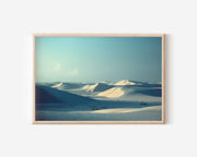 White Sands New Mexico Minimalist Desert Wall Art Print