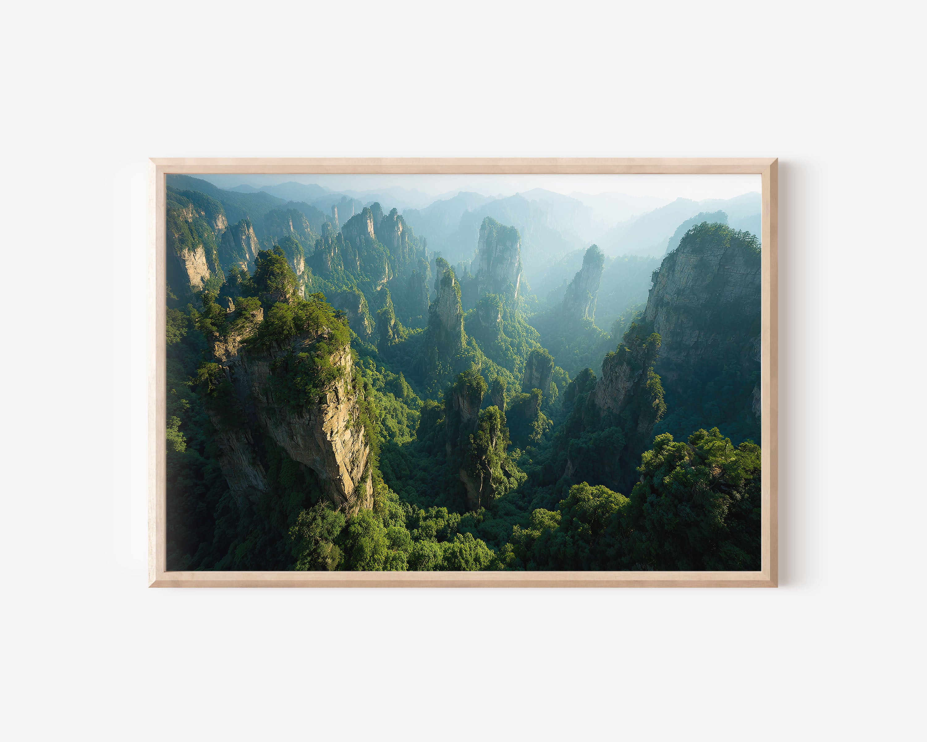 Zhangjiajie Mountains Print – China Avatar Pillar Wall Art