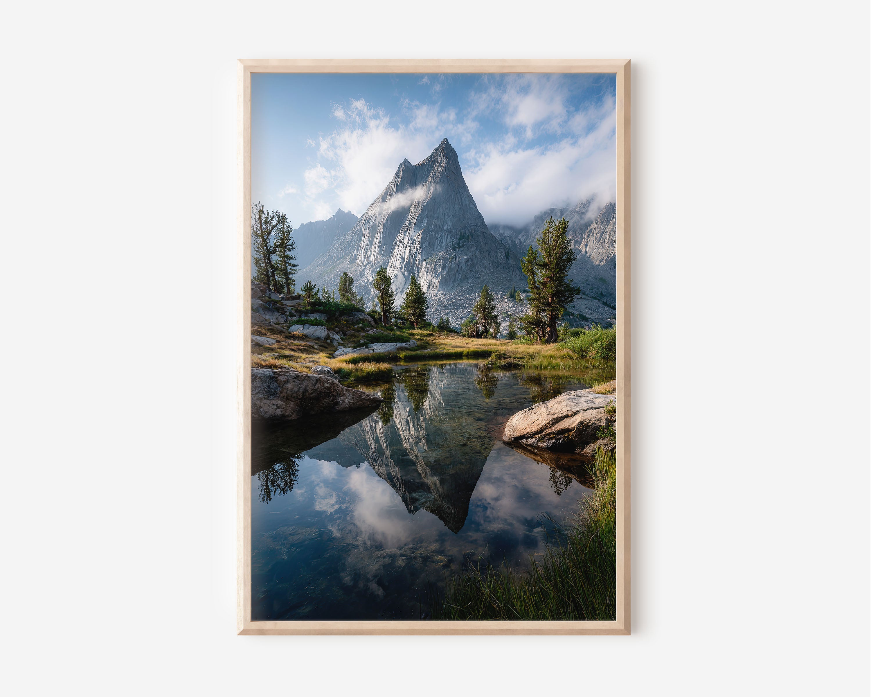 Enchantments Washington State Alpine Lake Reflection Print | Cascade Mountains Wall Art | Prusik Peak Alpine Tarn Reflection Landscape Photography Poster