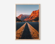 Red Rock Canyon Nevada Road Print | Las Vegas Desert Highway Wall Art | Southwest Red Rock Road Trip Landscape Photography Poster