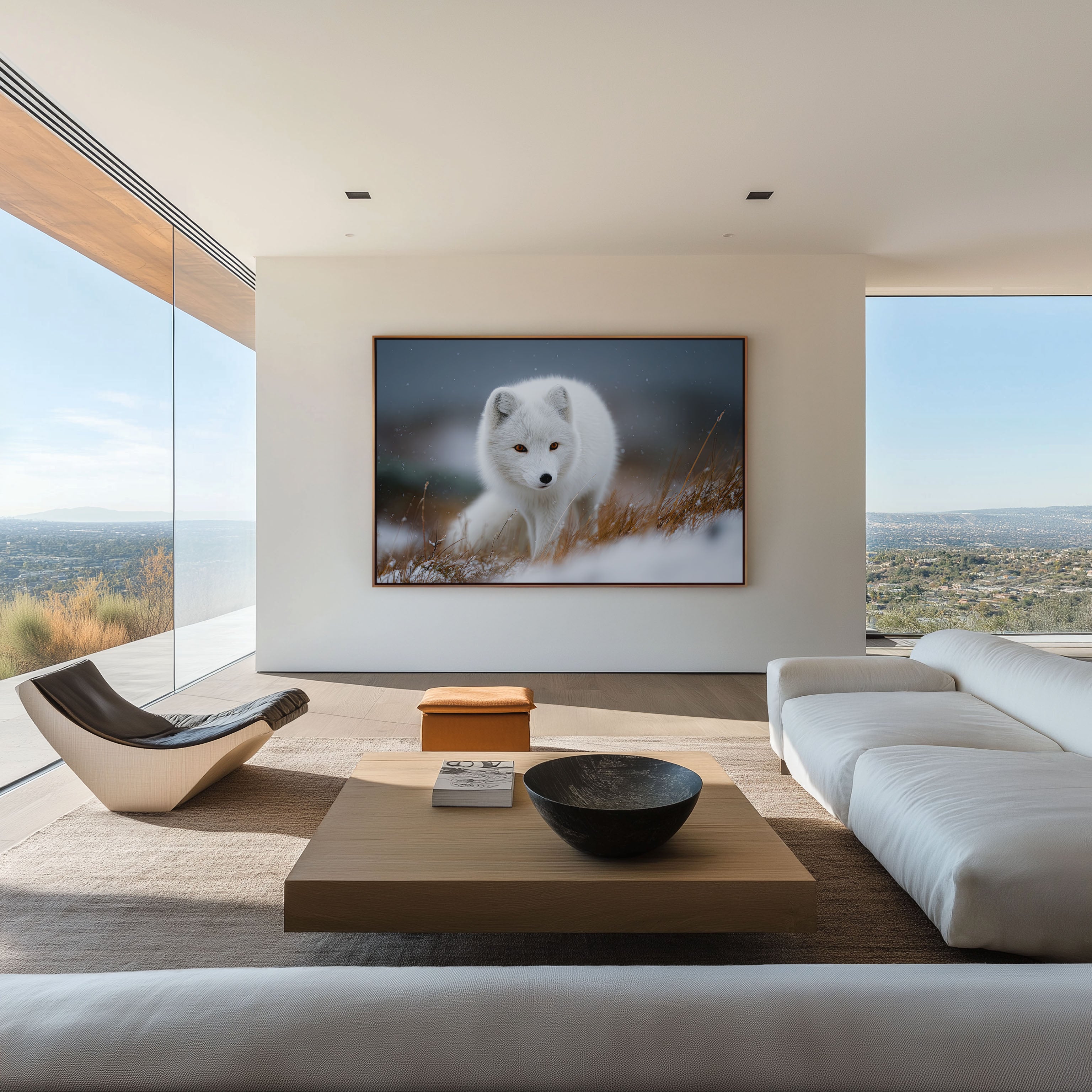 Arctic Fox Wall Art – Snow Wildlife Photography Print