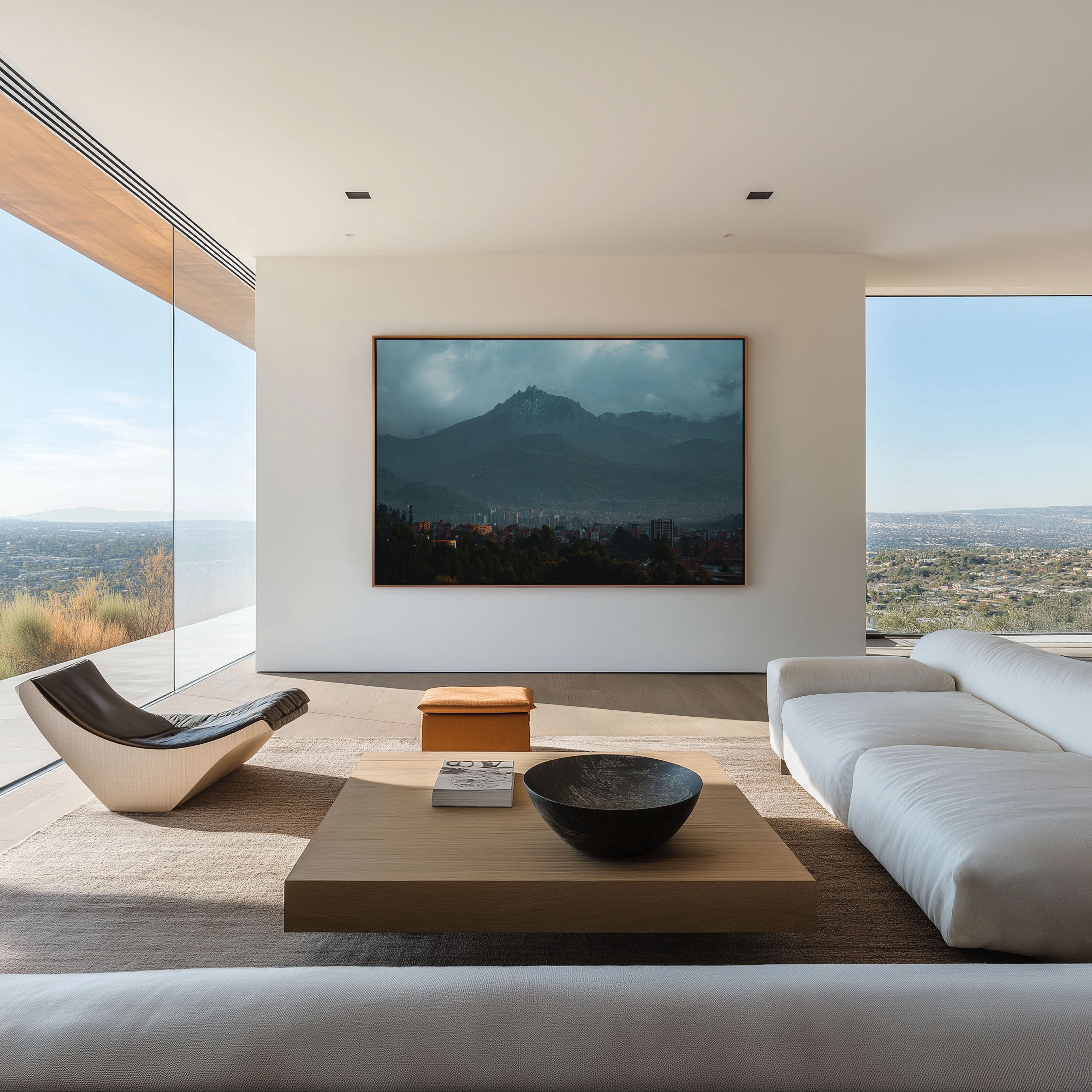 Bogotá City Skyline & Andes Mountains Wall Art Print – Moody Colombia Landscape Photography, South America Cityscape Poster