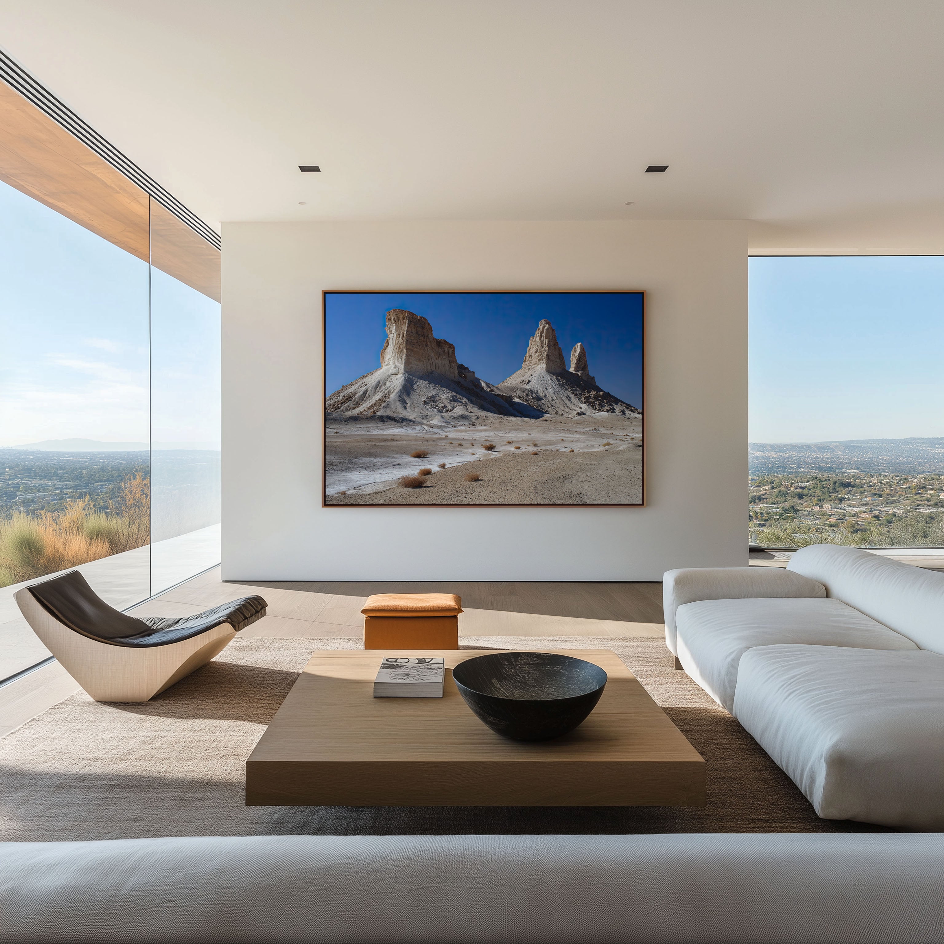 Bozzhyra Chalk Mountains Wall Art Print – Kazakhstan Desert