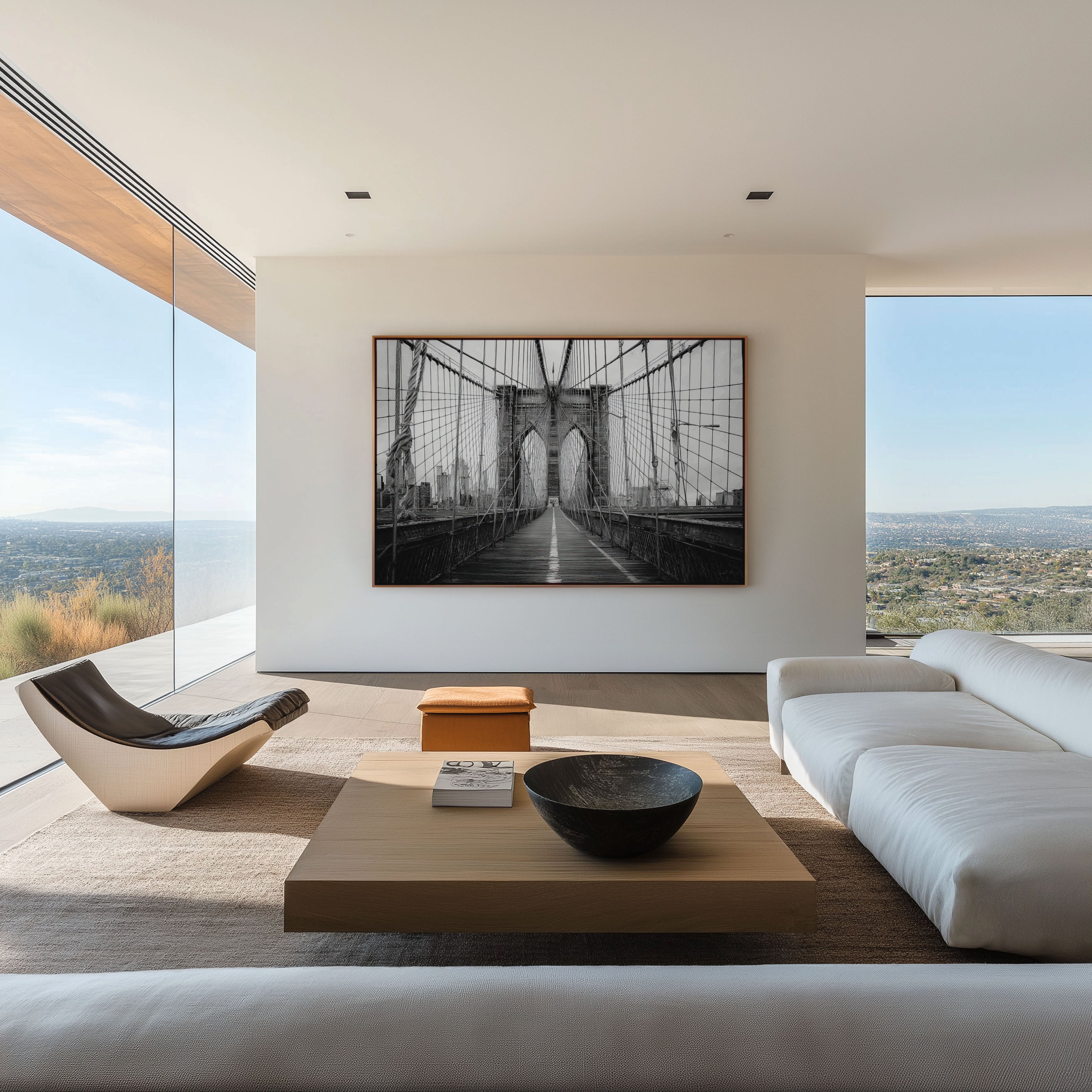 Brooklyn Bridge Wall Art Print 2 – Black and White New York Photography