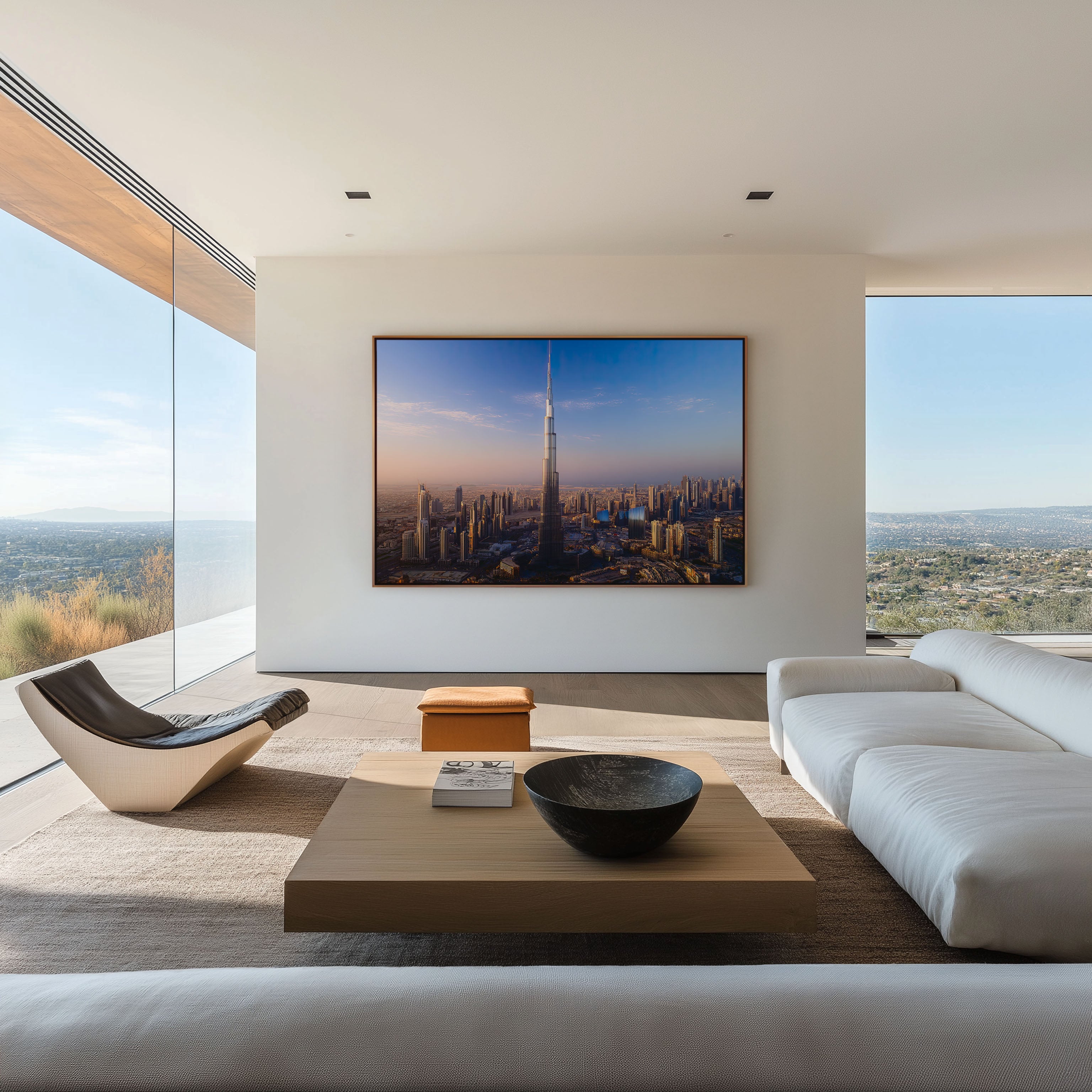 Burj Khalifa Dubai Skyline Wall Art Print – UAE Cityscape Architecture Photography