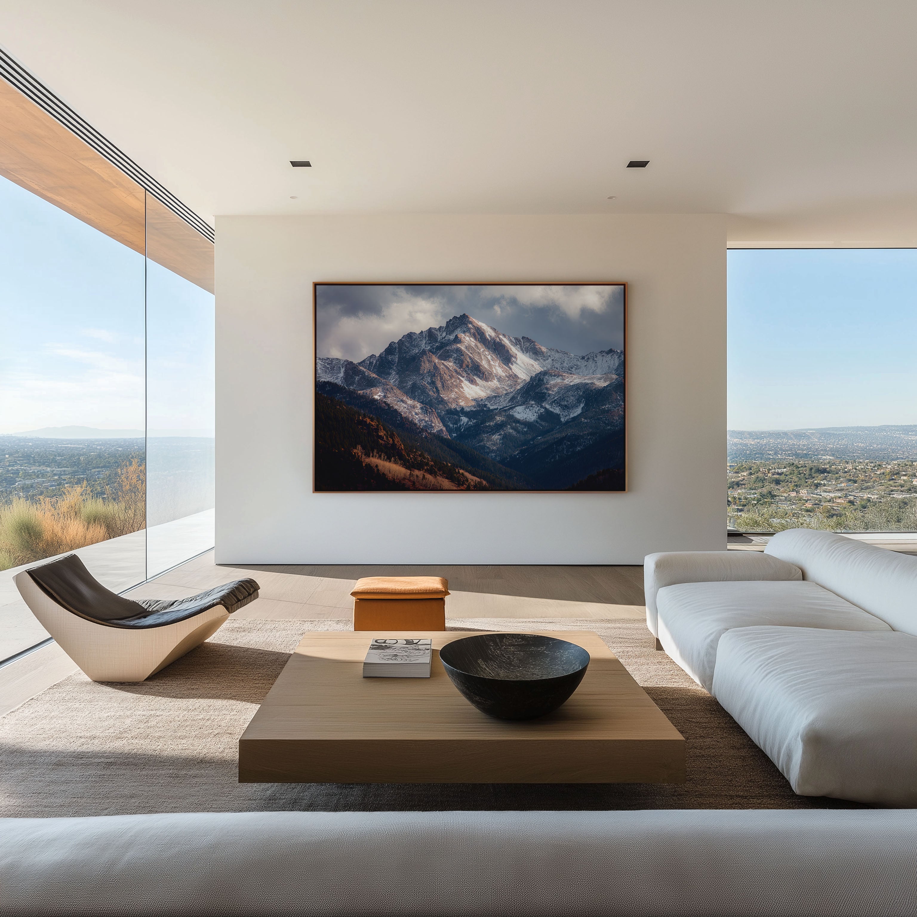 Colorado Rockies Snow Mountain Wall Art Print – Dramatic Alpine Landscape Photography