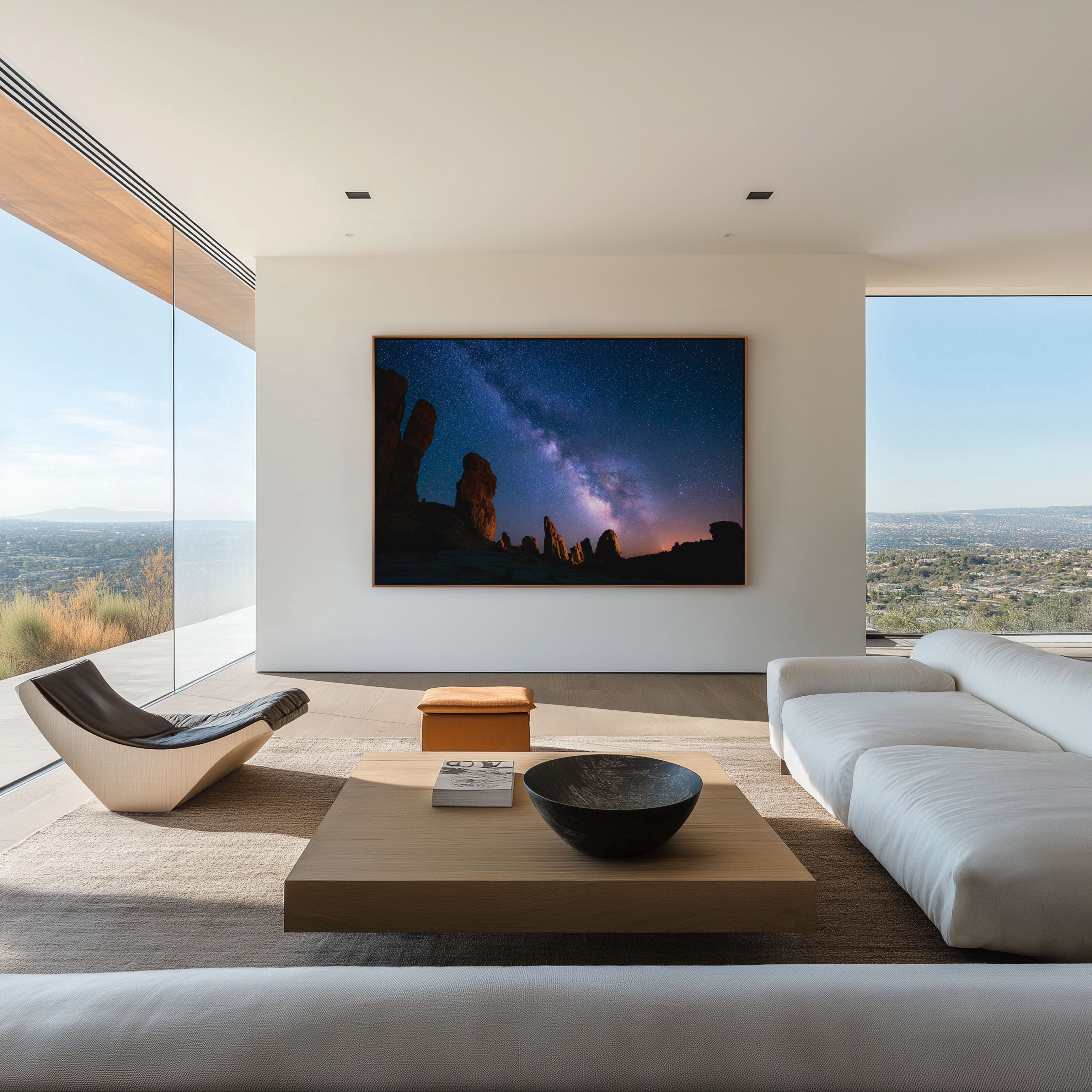 Milky Way Over Desert Rock Formations – Southwest Night Wall Art