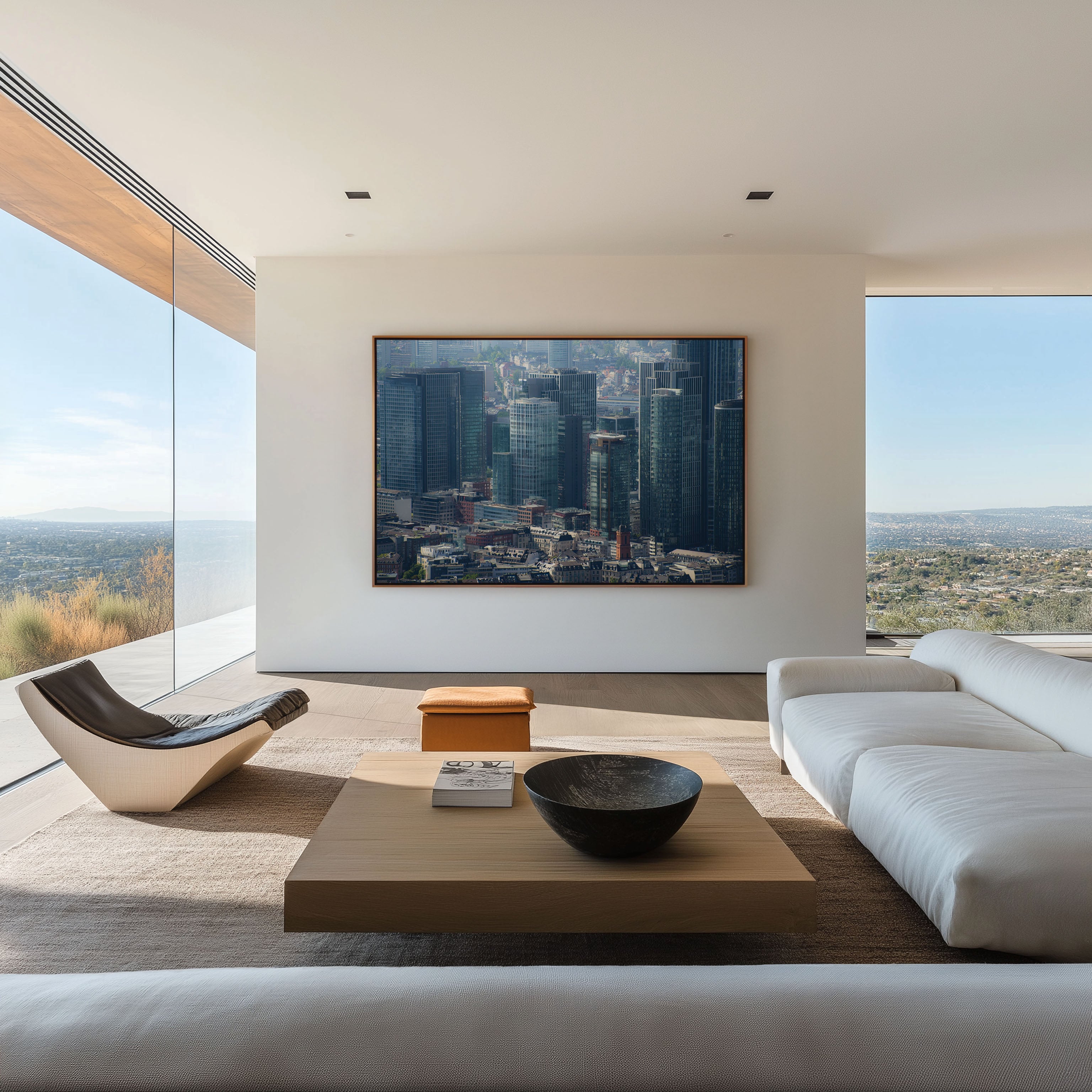 Frankfurt Skyline Wall Art Print | Germany Financial District Cityscape