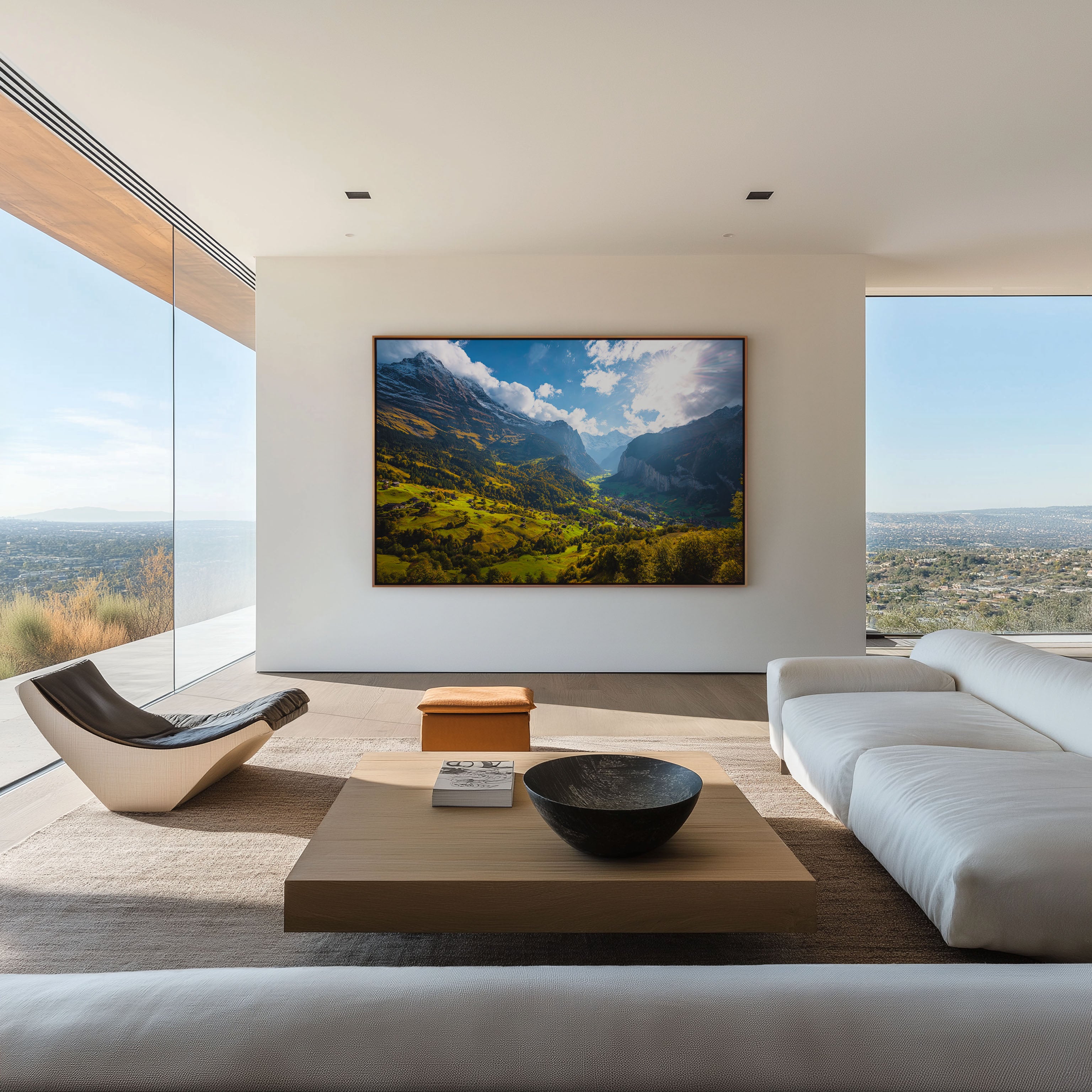 Grindelwald Switzerland Alpine Wall Art Print – Swiss Mountain Landscape Canvas