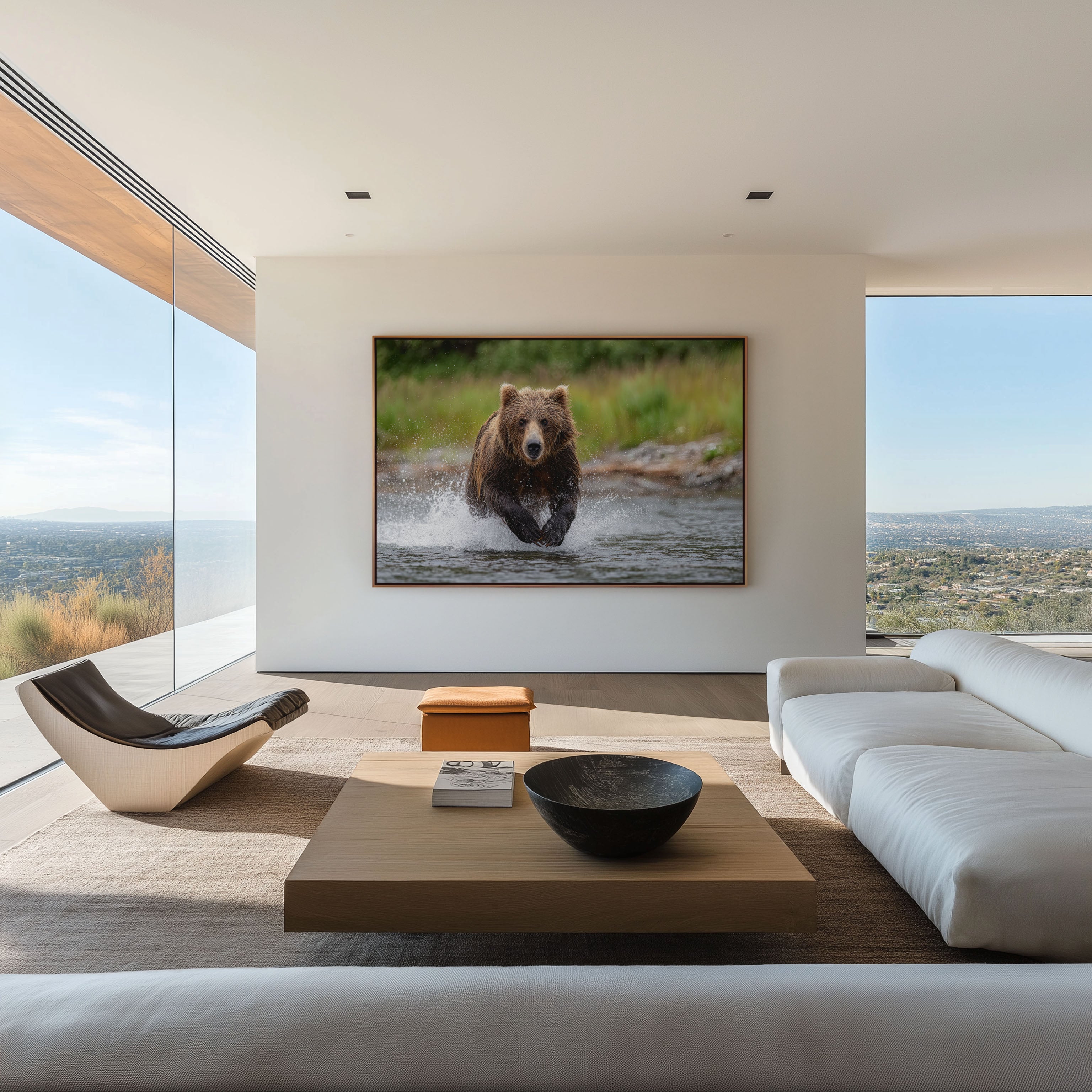 Grizzly Bear Wall Art Print – Wildlife Canvas Decor