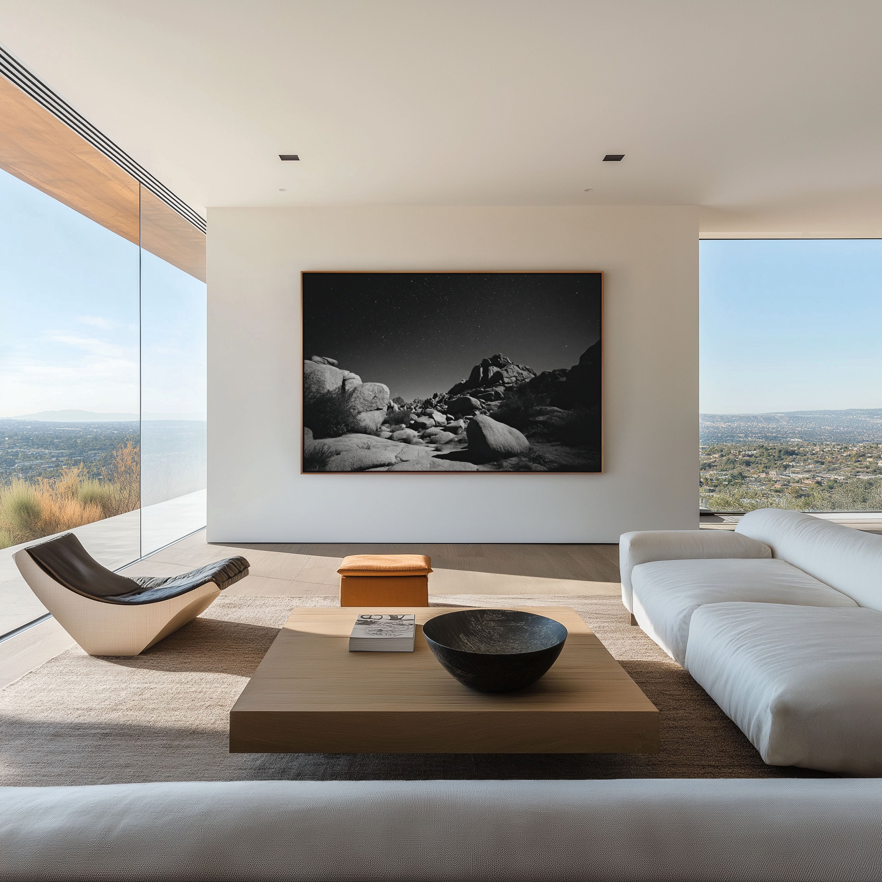 Joshua Tree Black and White Wall Art