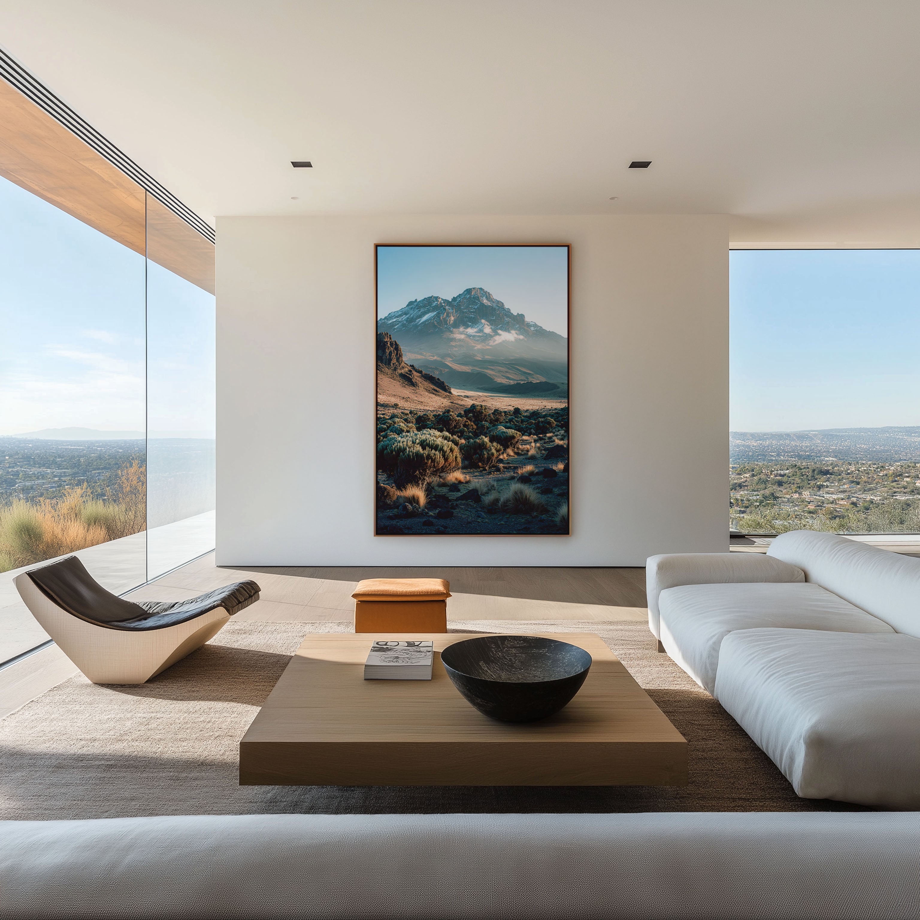 Mount Kilimanjaro Wall Art Print | Tanzania African Landscape Photography | Moorland Zone Mountain Poster | Adventure Travel Home Decor