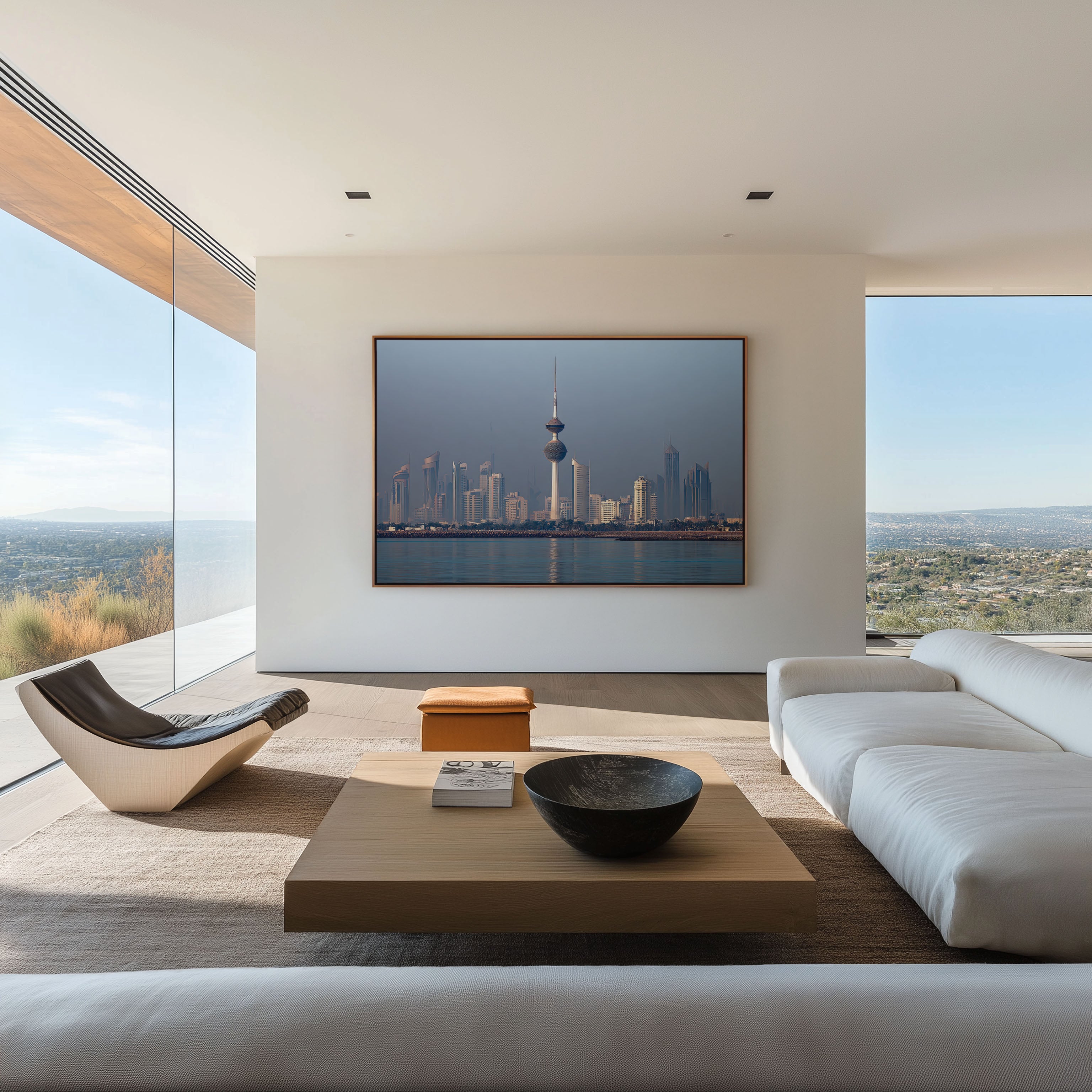 Kuwait Towers Wall Art | Kuwait City Skyline Modern Architecture Print