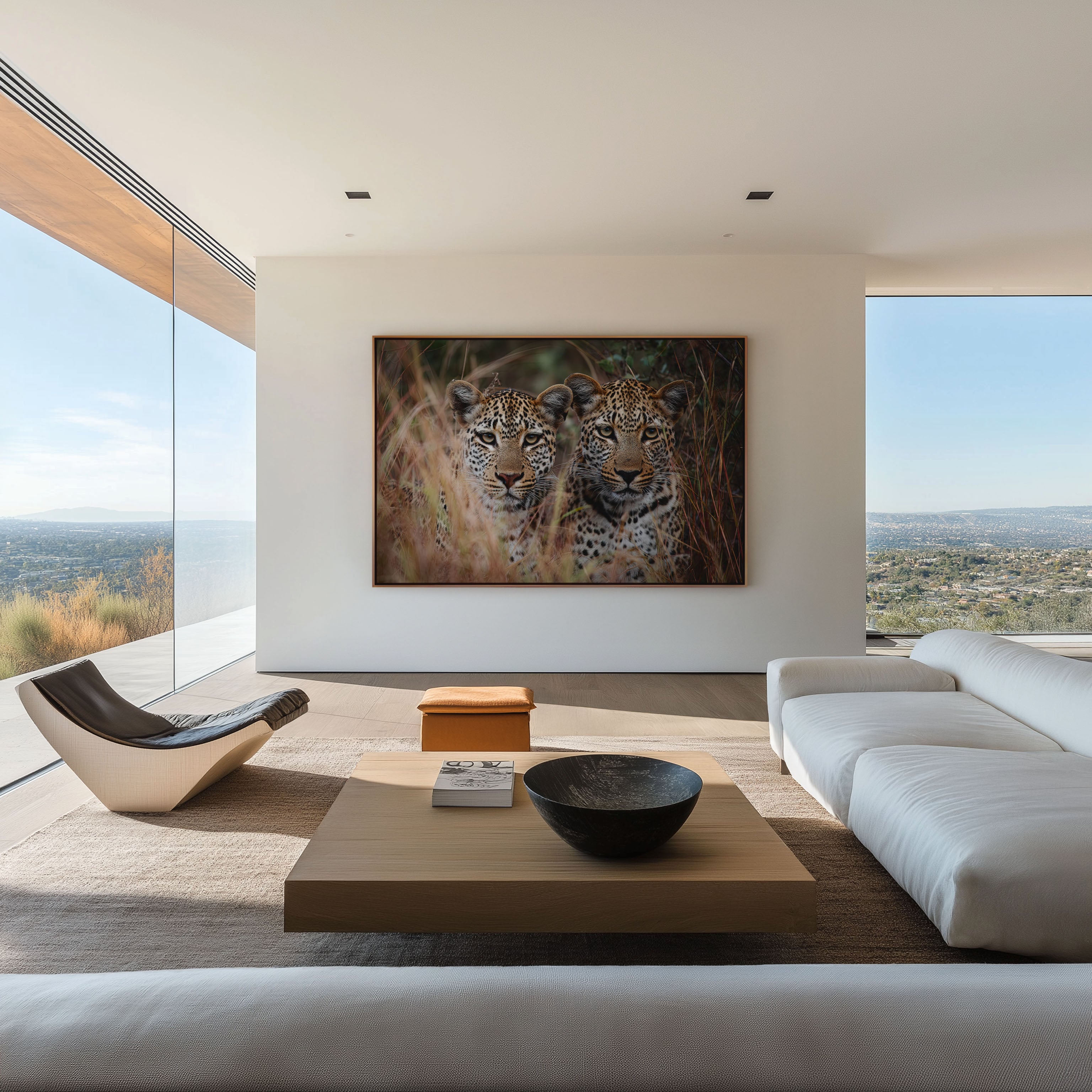 Leopard Duo Wall Art – African Safari Wildlife Photography Print