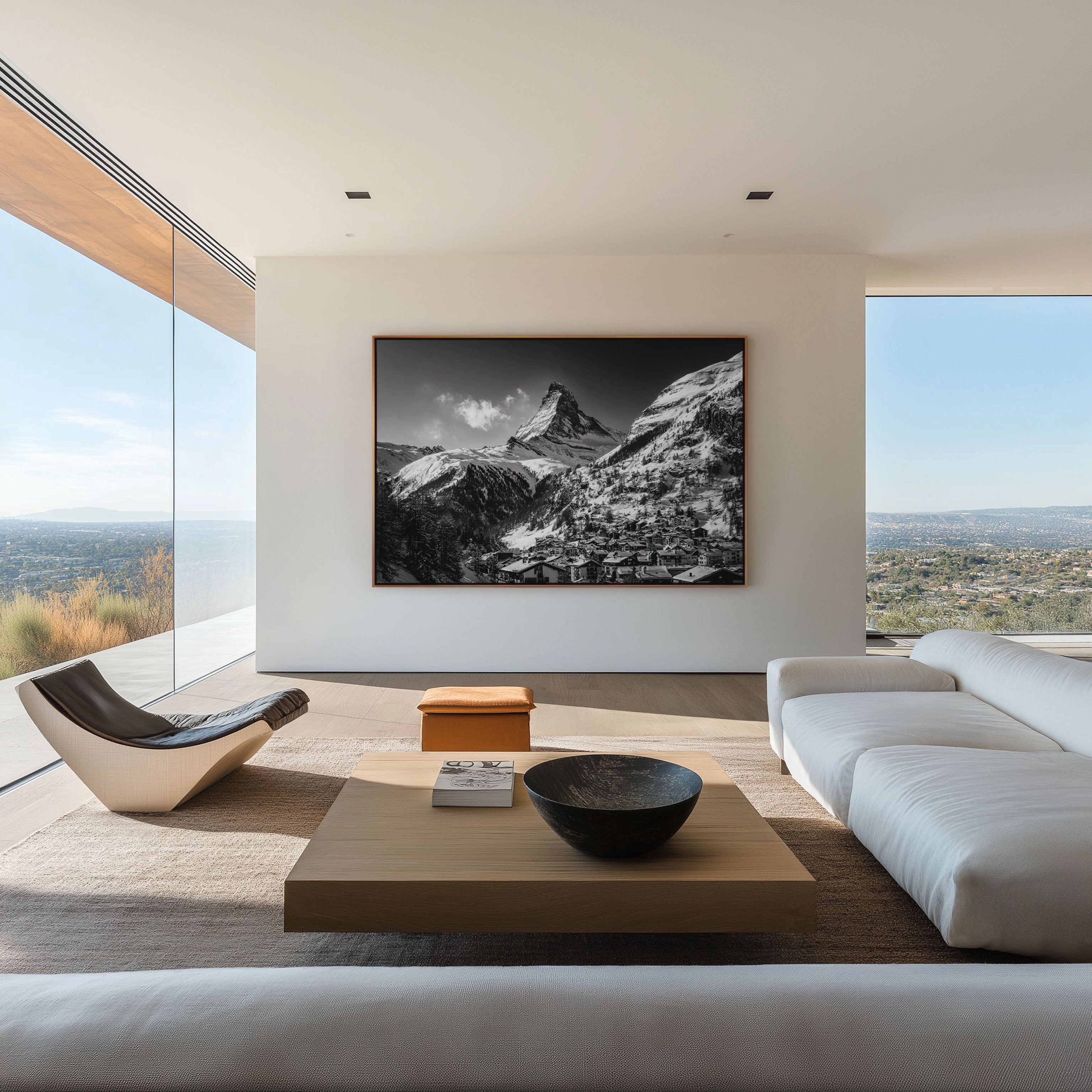 Matterhorn Zermatt Black & White Wall Art