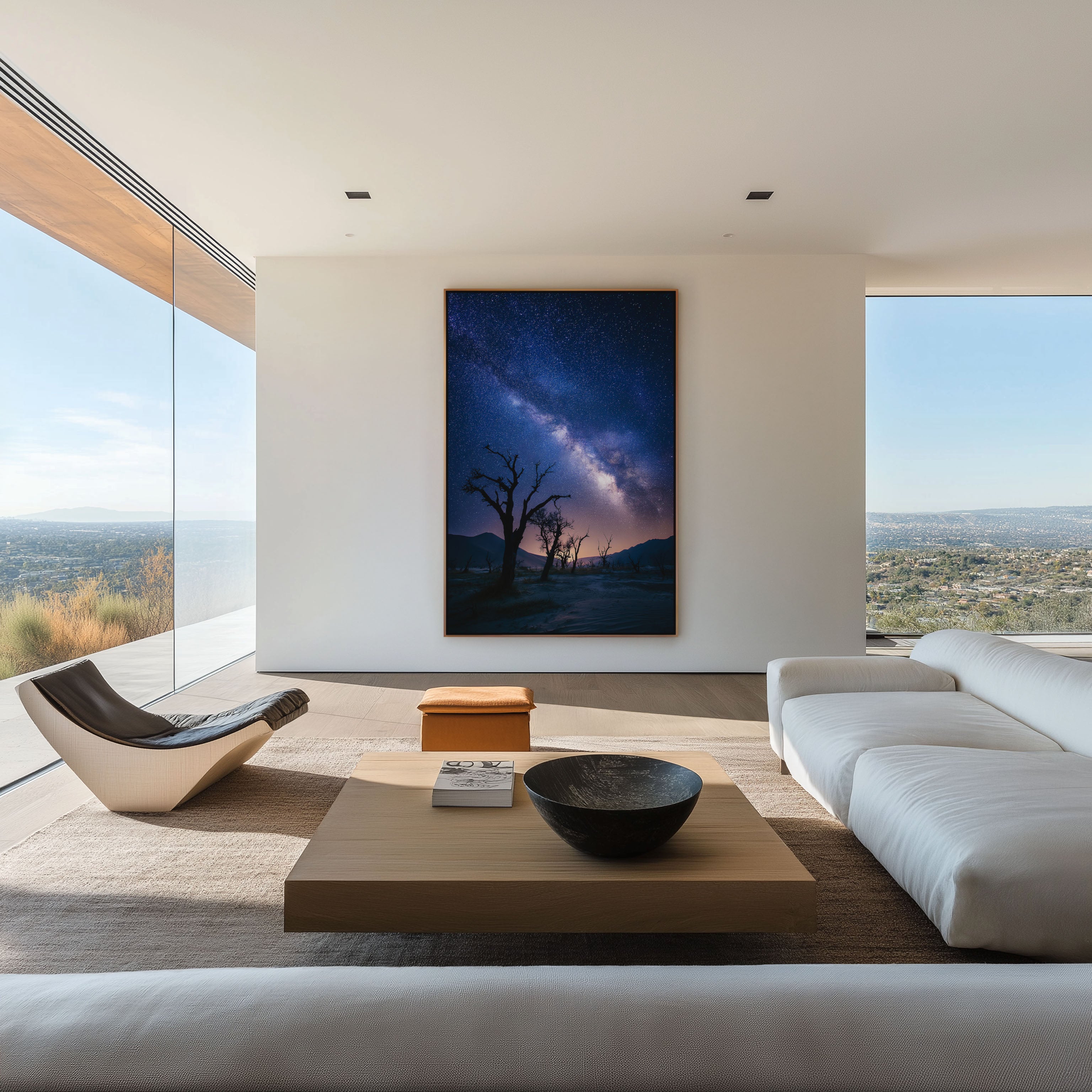 Milky Way Desert Wall Art Print | Dead Tree Night Sky Landscape Decor