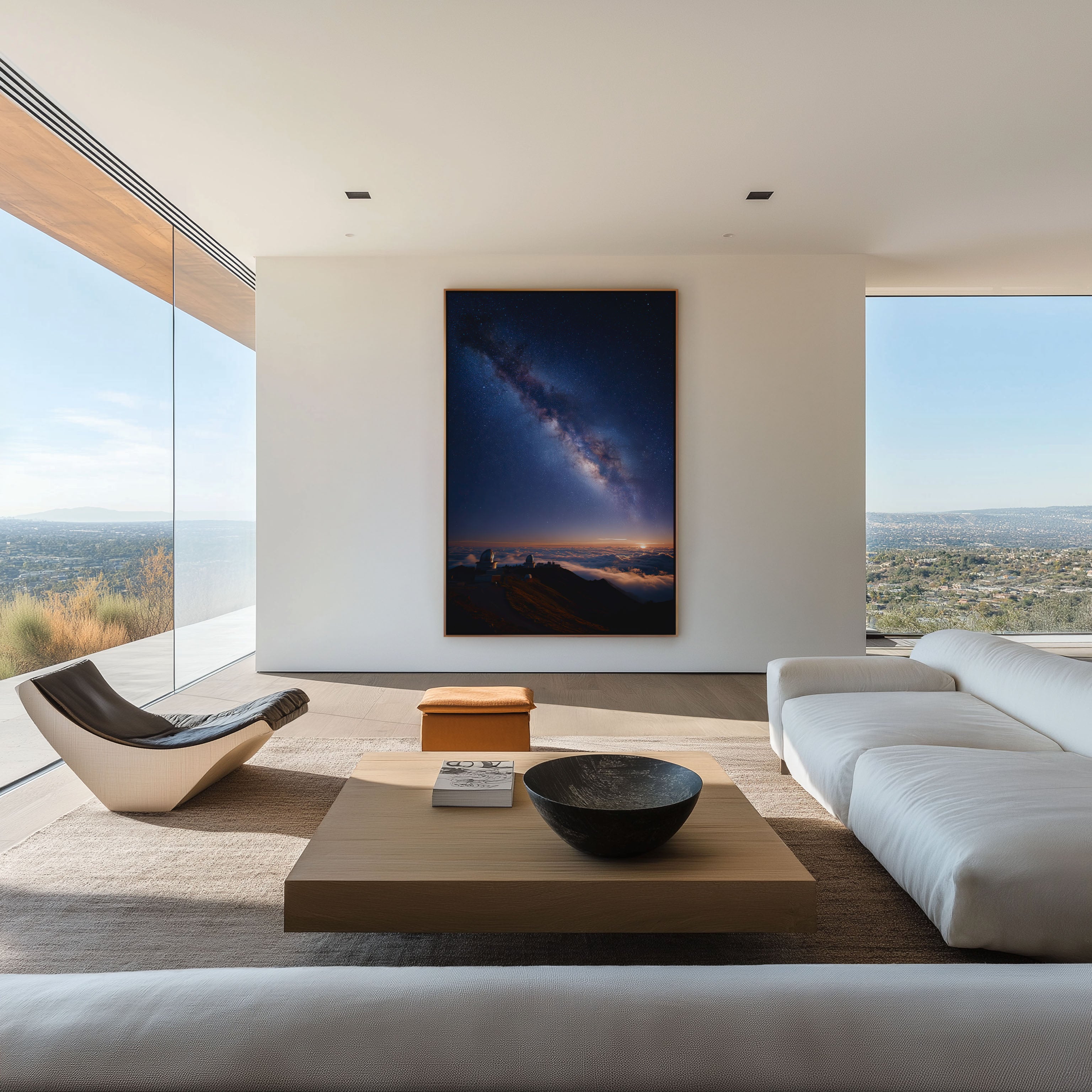 Milky Way Observatory Wall Art Print | Above Clouds Night Sky Canvas