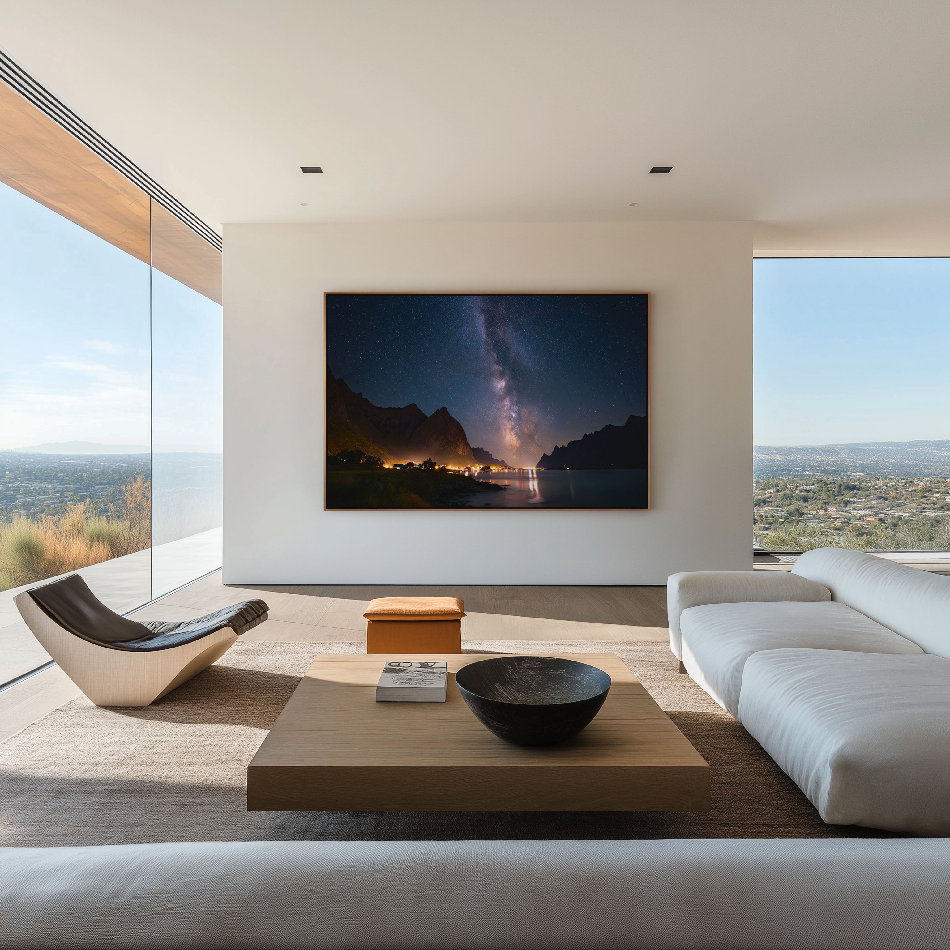 Milky Way Over Norwegian Fjord – Nordic Night Wall Art