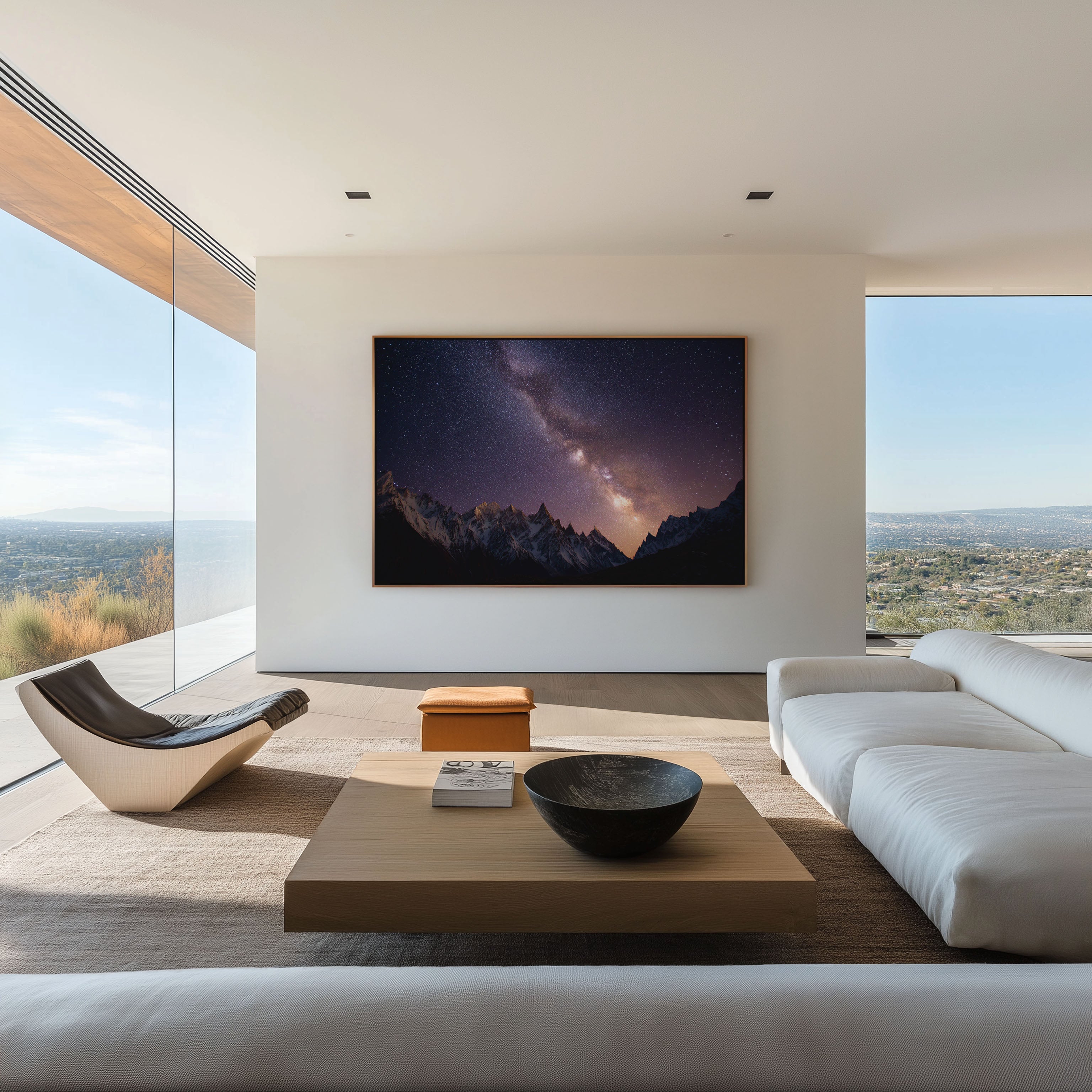 Milky Way Over Himalayan Peaks Wall Art – Galaxy Night Sky Mountain Landscape