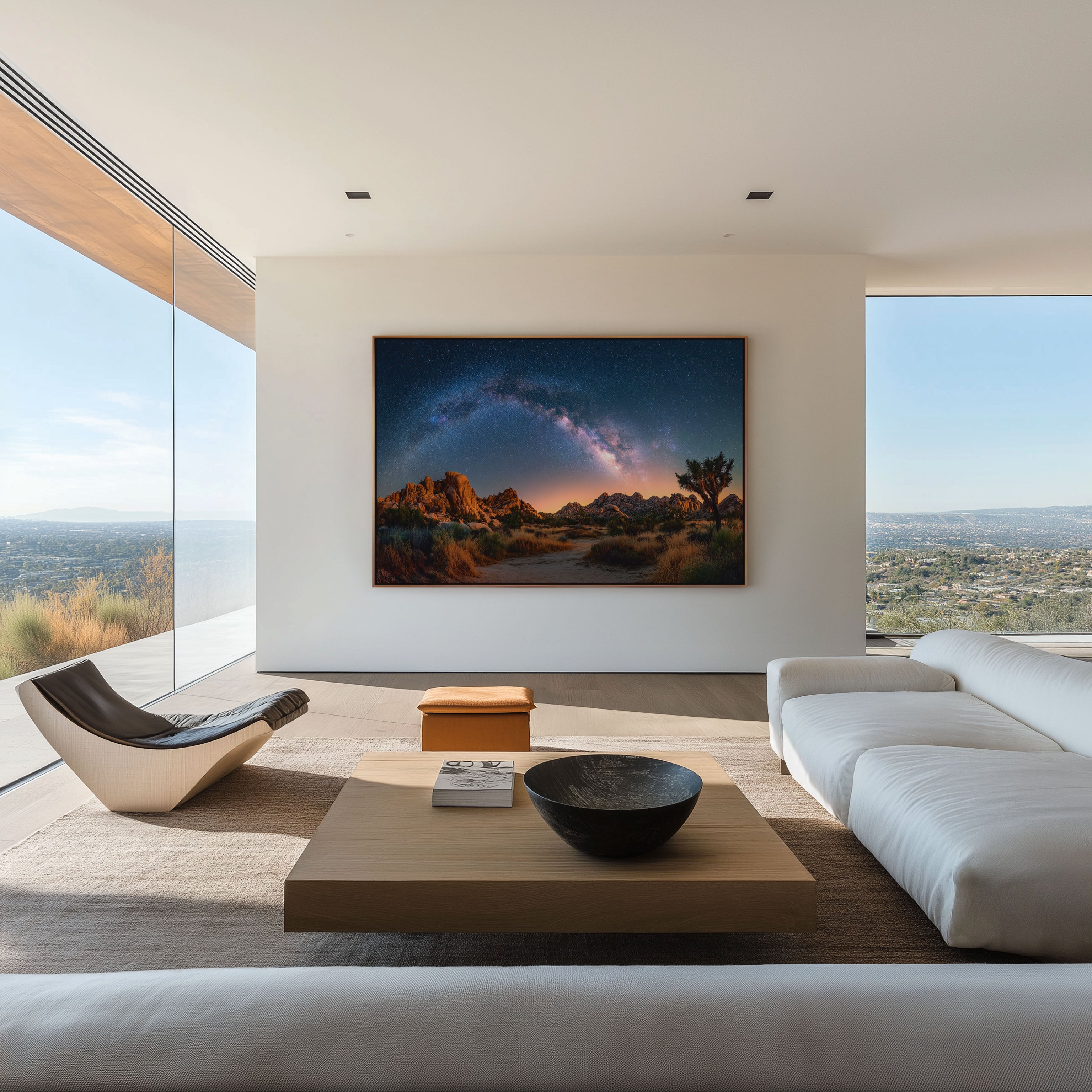 Milky Way Over Joshua Tree Wall Art – Desert Night Sky Landscape