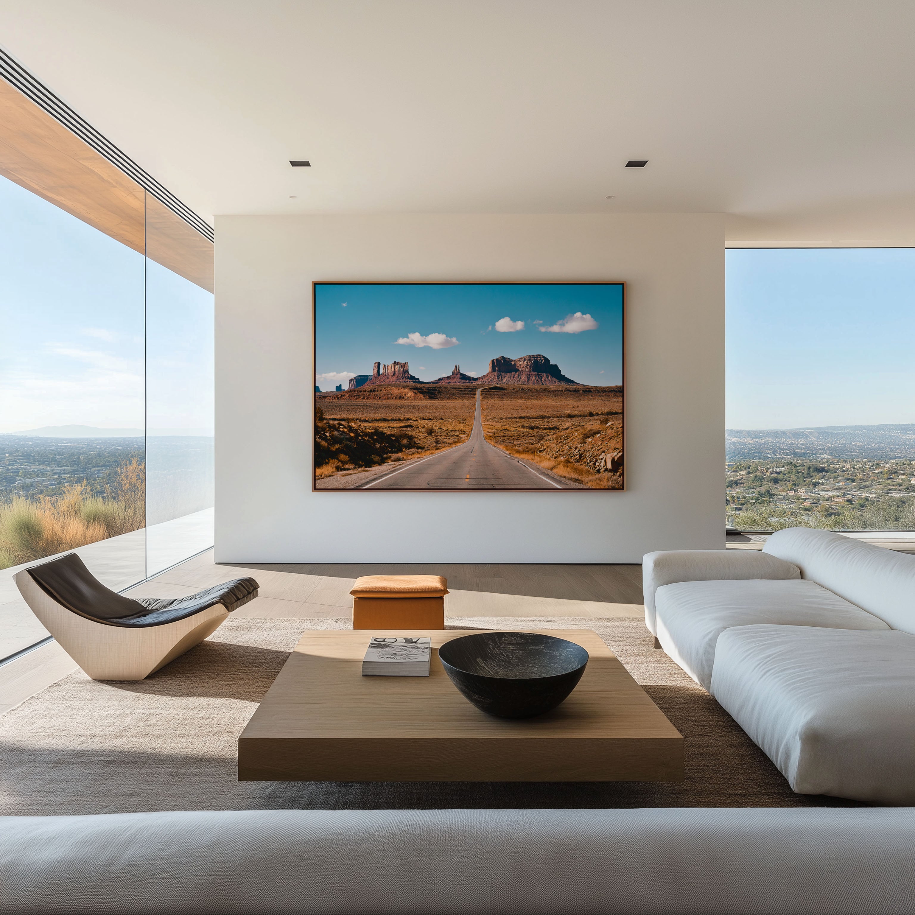Monument Valley Desert Highway Wall Art Print