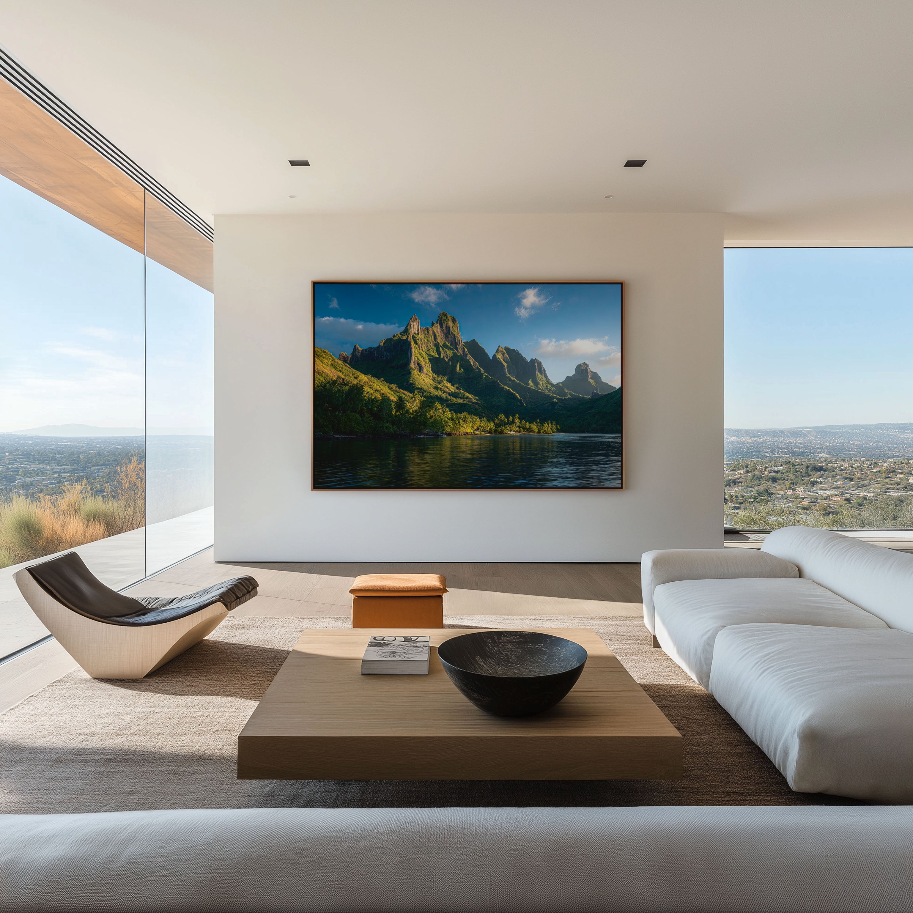 Moorea Island Wall Art Print | French Polynesia Tropical Mountains