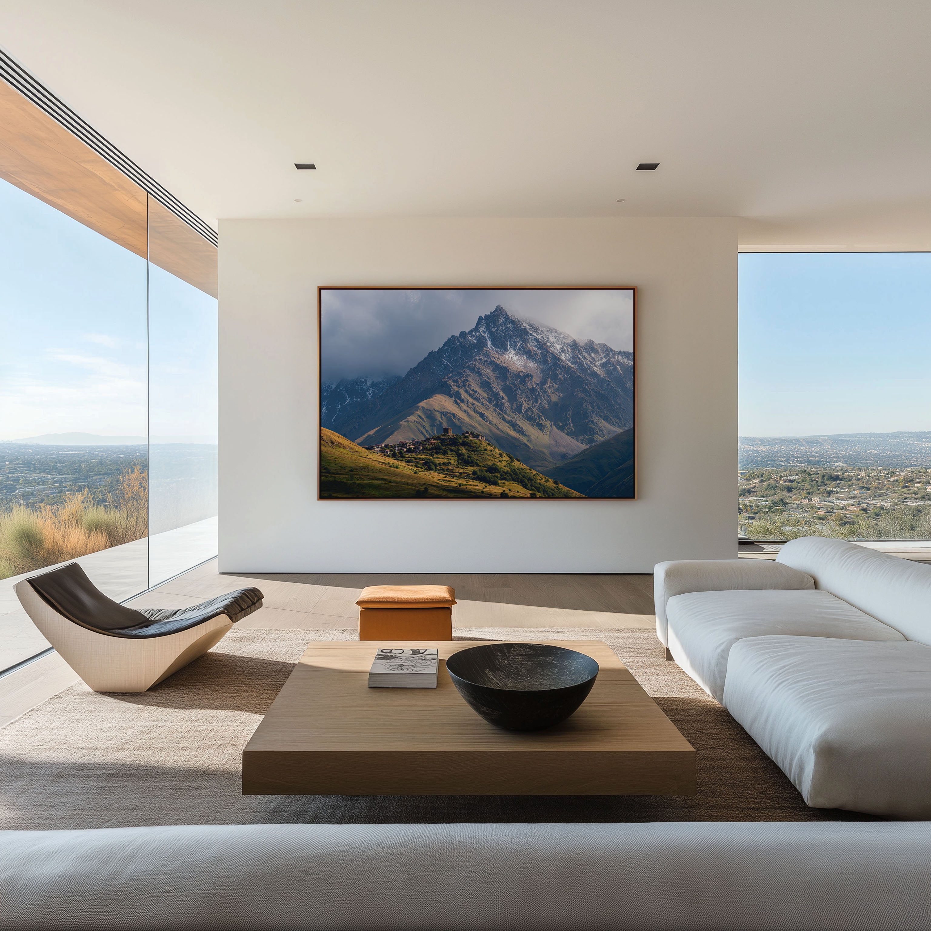 Mount Kazbek Georgia Wall Art | Caucasus Mountain Landscape Print