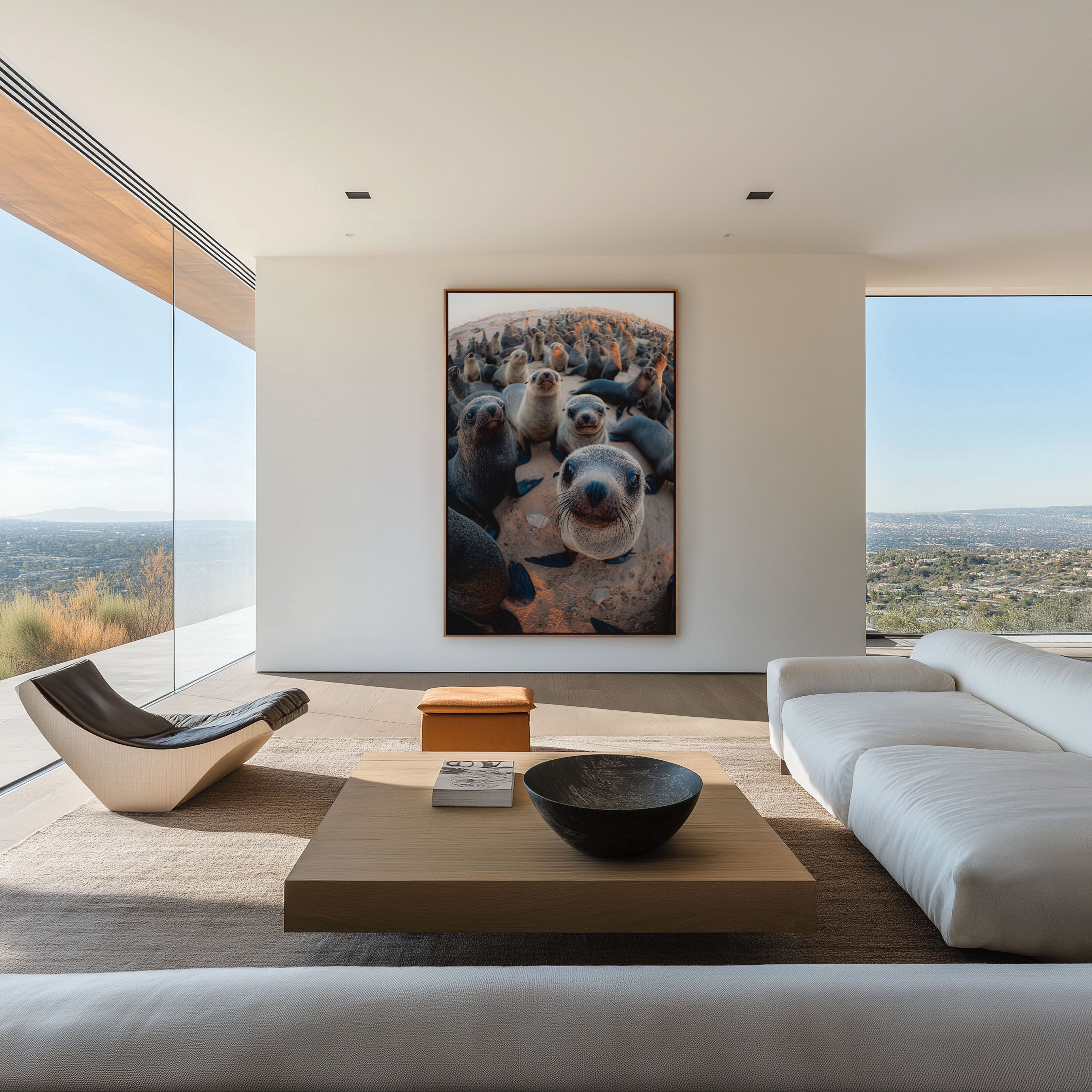Seal Wall Art Print – Playful Coastal Wildlife Canvas & Framed Ocean Animal Photography Decor