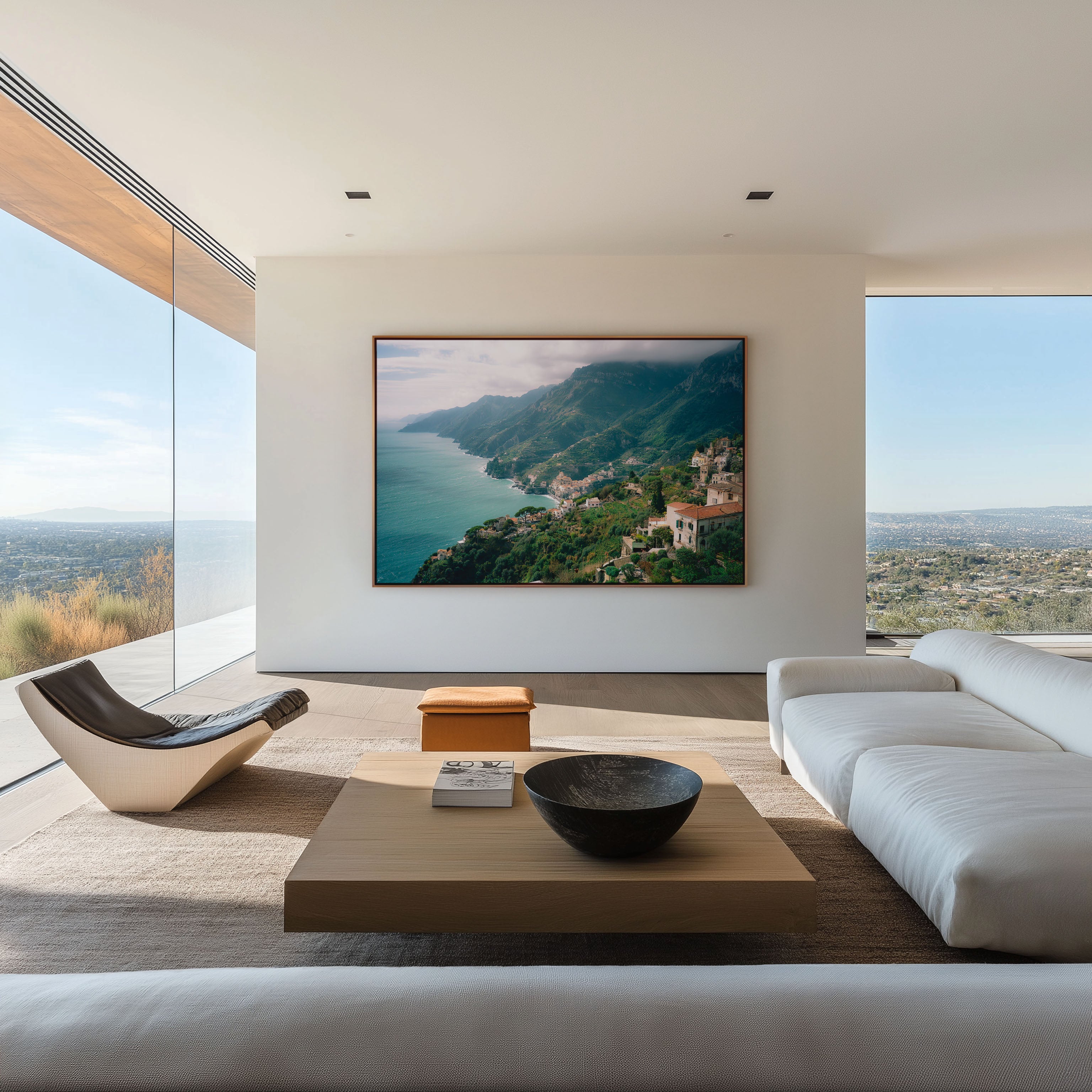 Ravello Amalfi Coast Wall Art – Italy Mountain Village Ocean View