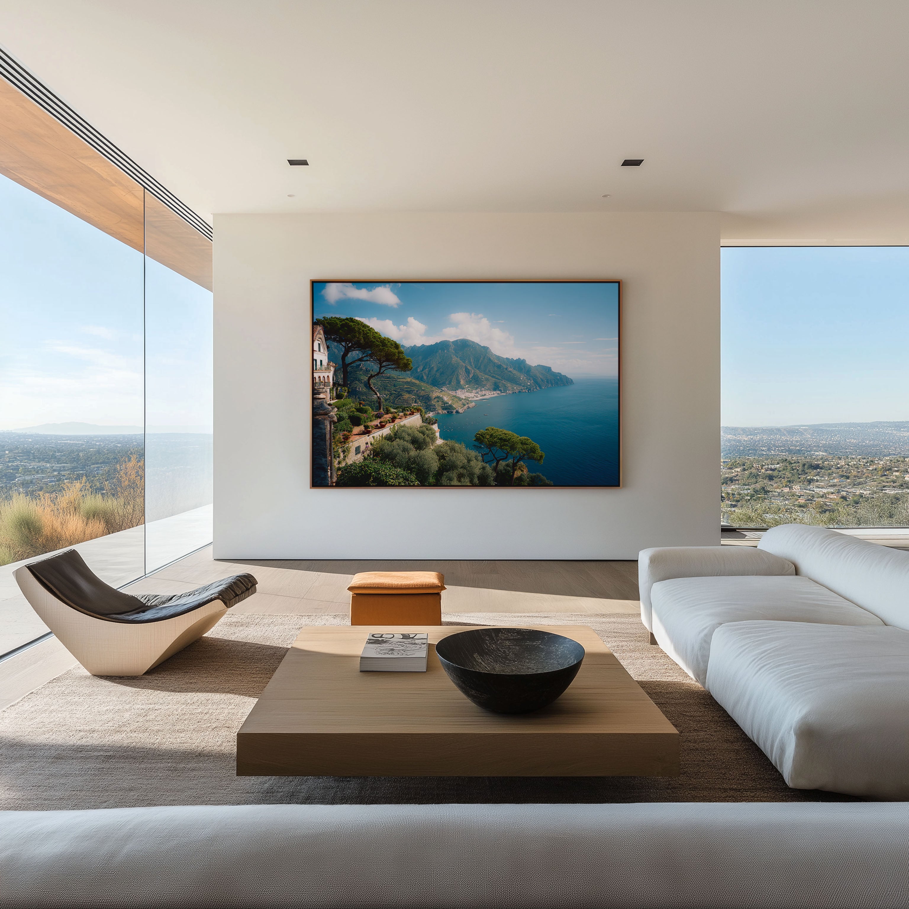Ravello Amalfi Coast Scenic Wall Art – Italy Coastal Landscape View