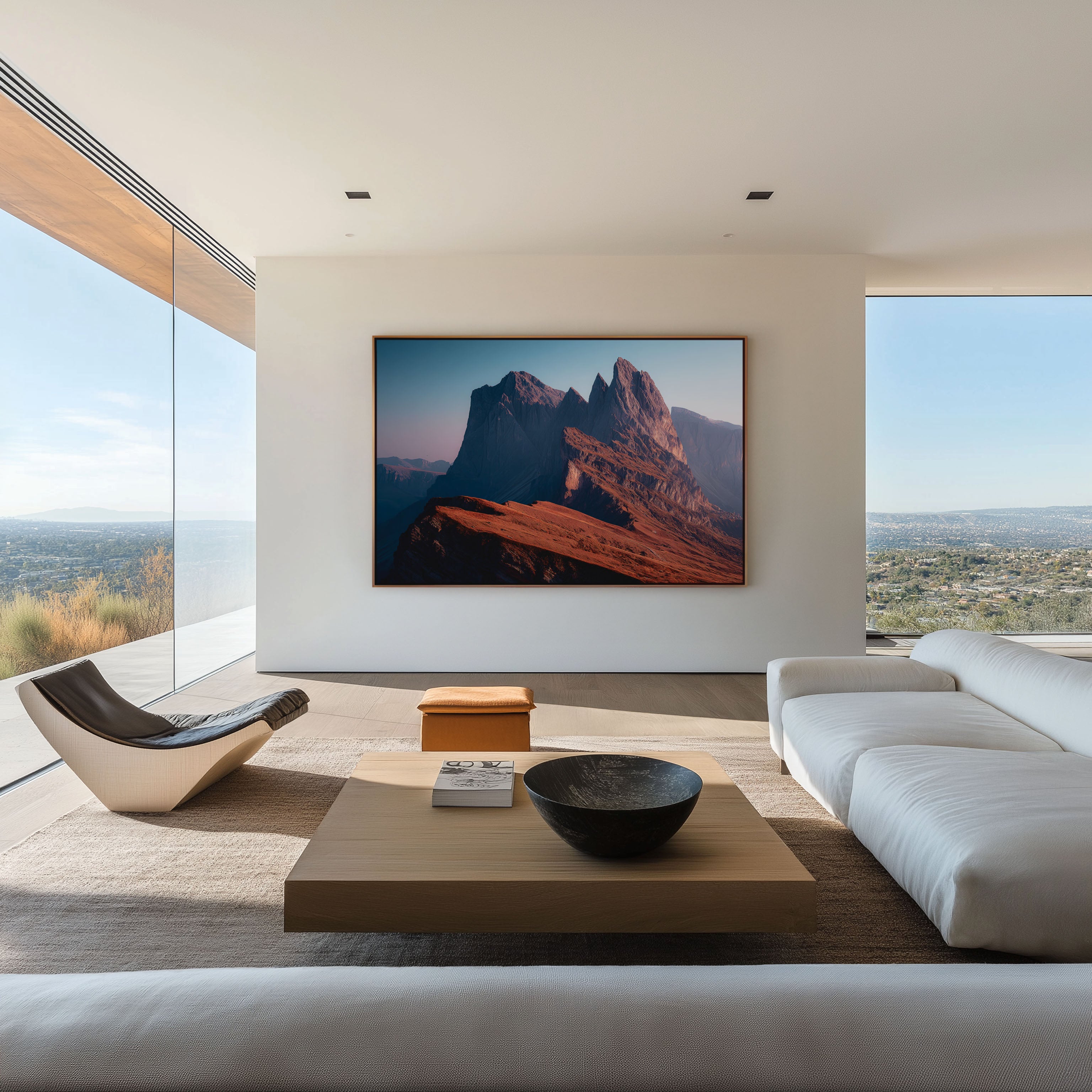 Seceda Dolomites Wall Art – Italian Alps Mountain Sunrise Print, Dramatic Alpine Landscape Decor